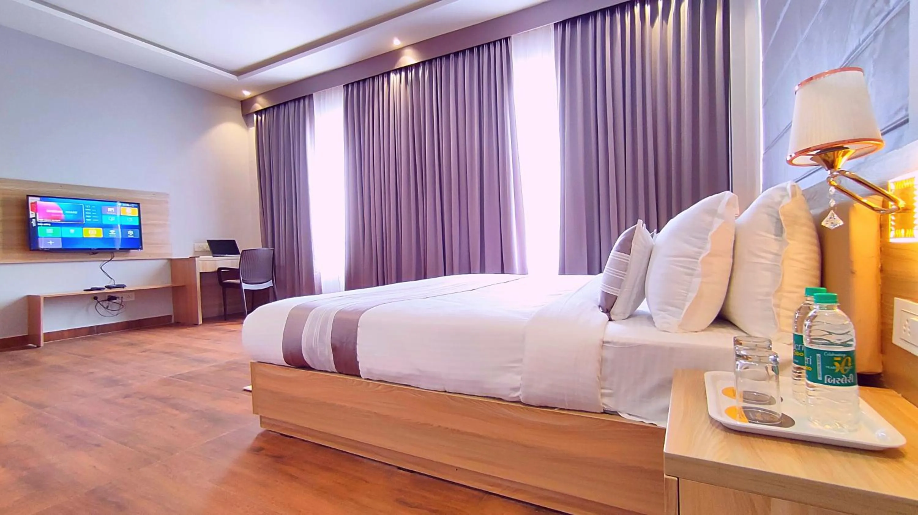 Photo of the whole room, Bed in ShriGo Hotel Nathdwara