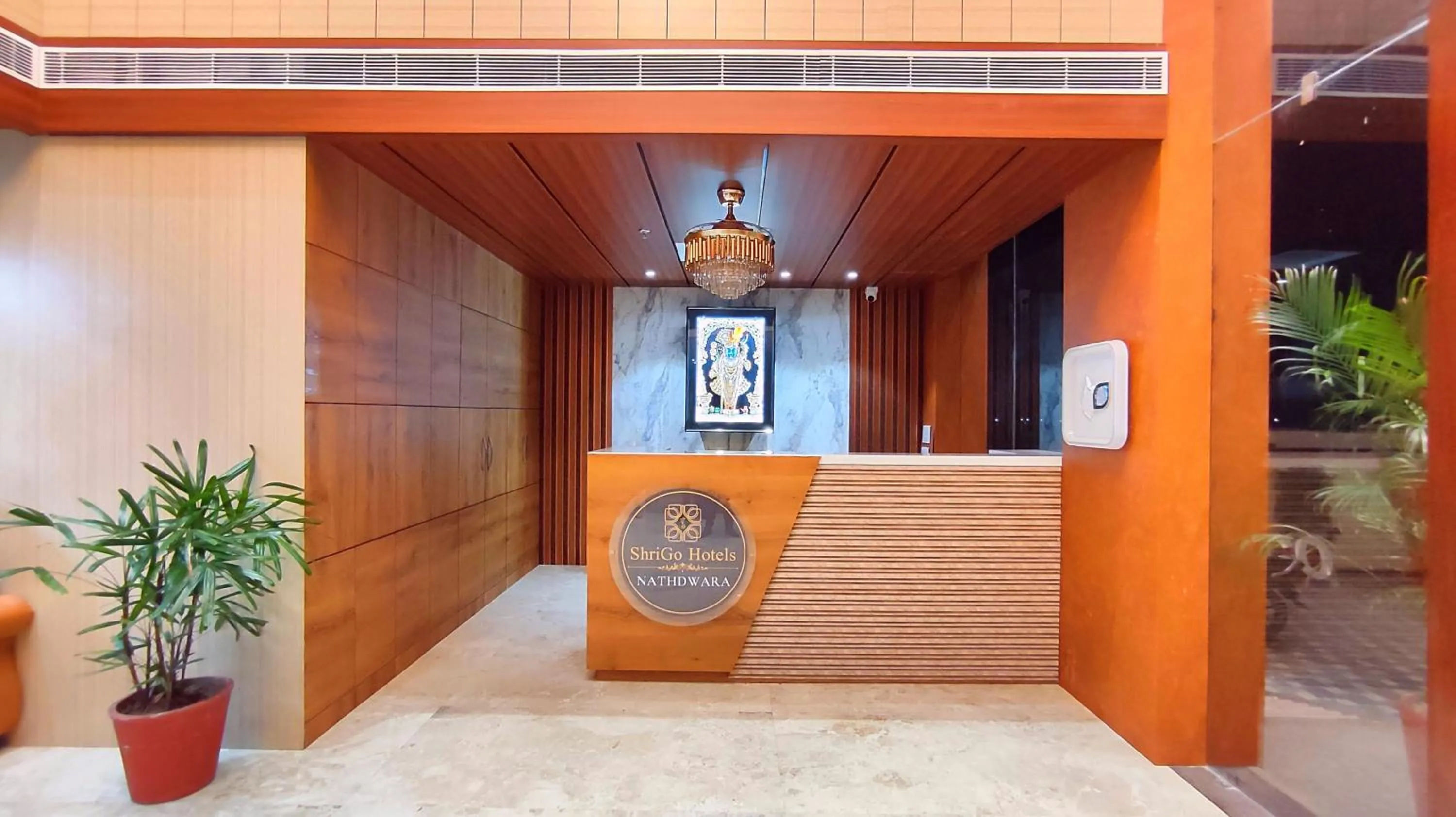 Lobby or reception in ShriGo Hotel Nathdwara