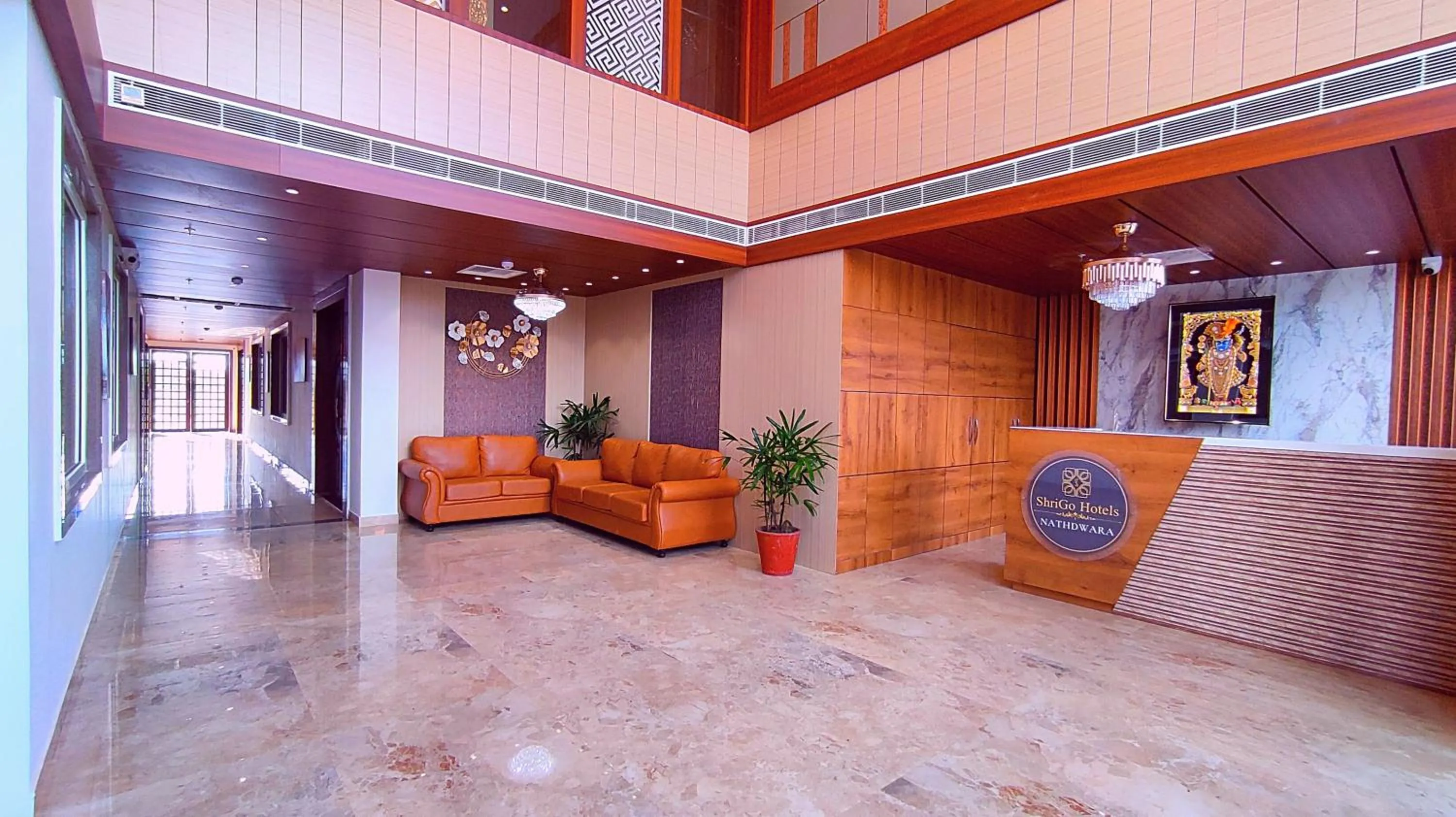 Lobby or reception in ShriGo Hotel Nathdwara