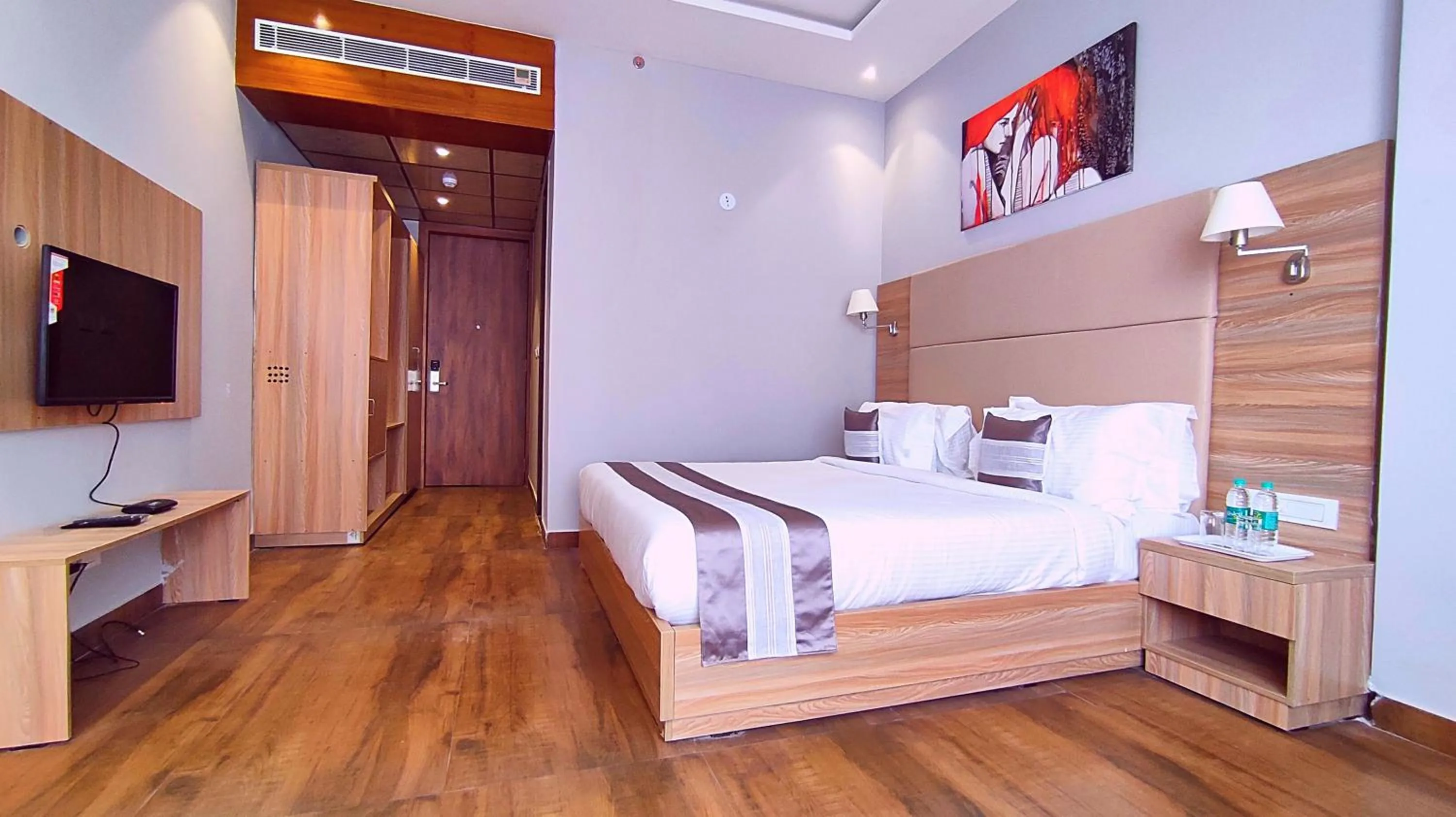Photo of the whole room, Bed in ShriGo Hotel Nathdwara