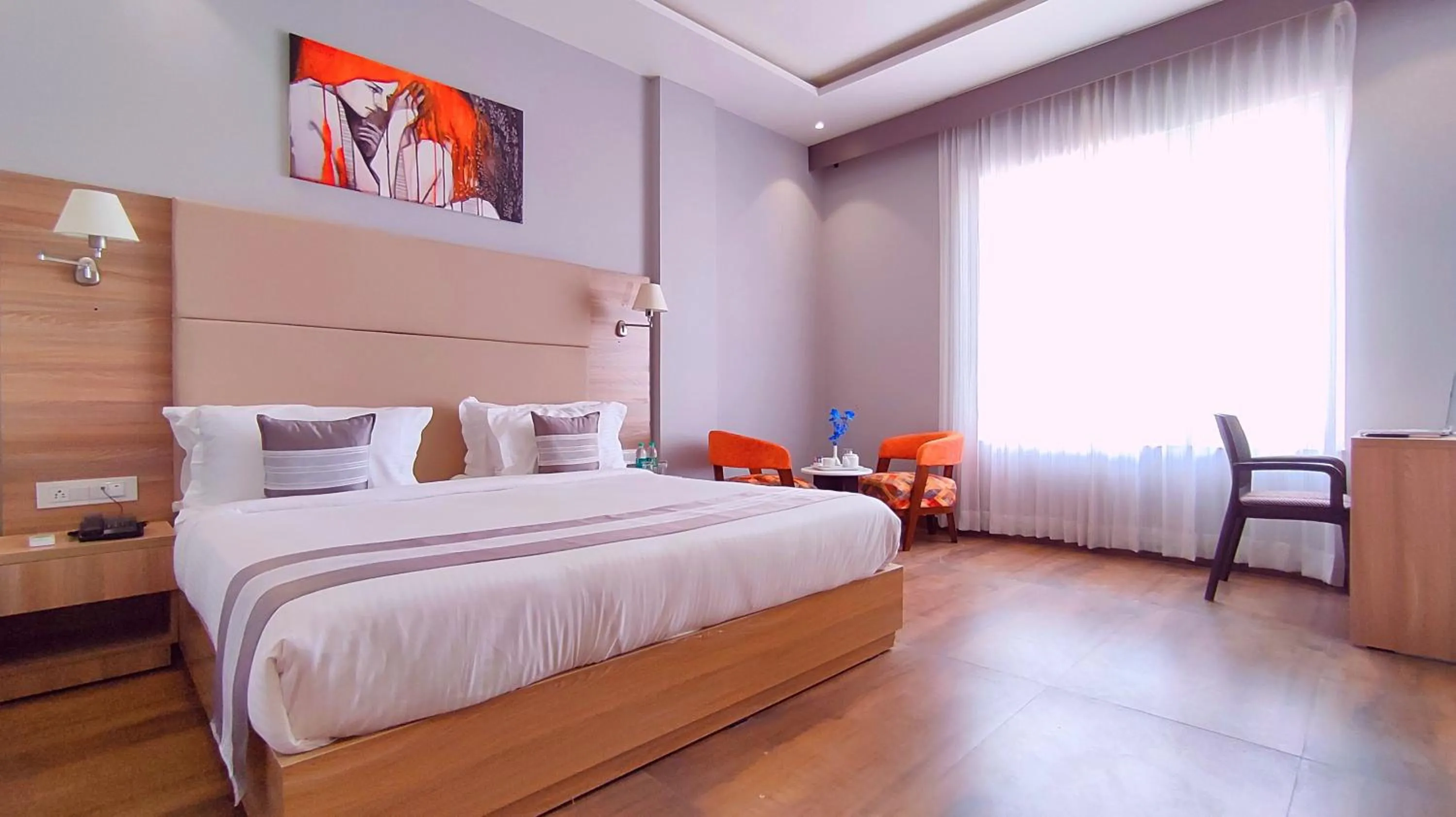 Photo of the whole room, Bed in ShriGo Hotel Nathdwara