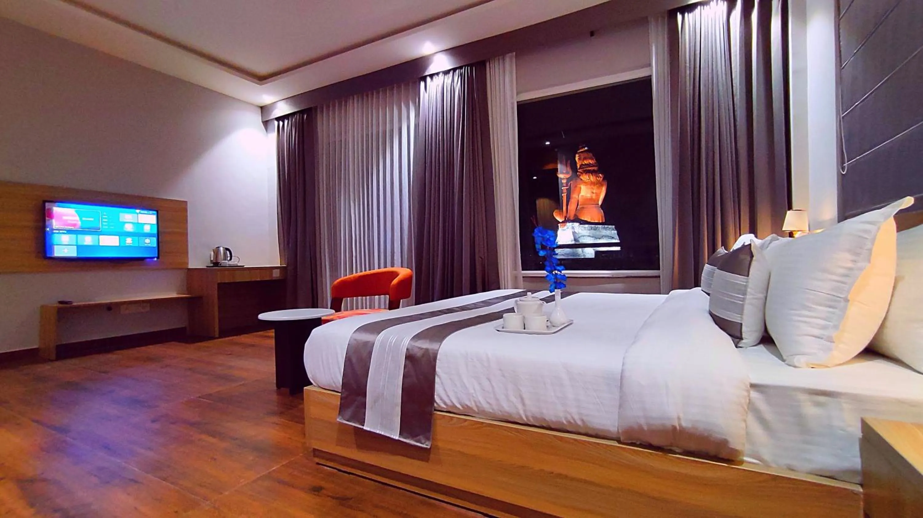 Photo of the whole room, Bed in ShriGo Hotel Nathdwara
