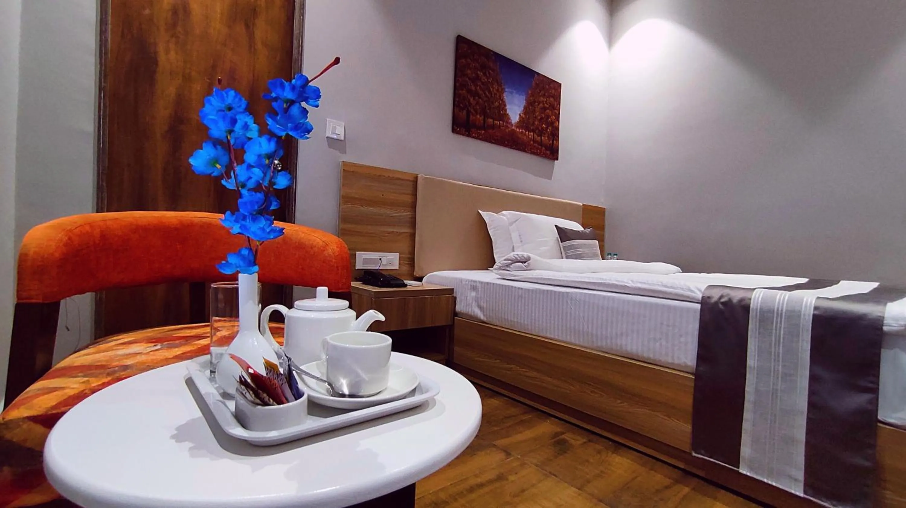 Bed in ShriGo Hotel Nathdwara