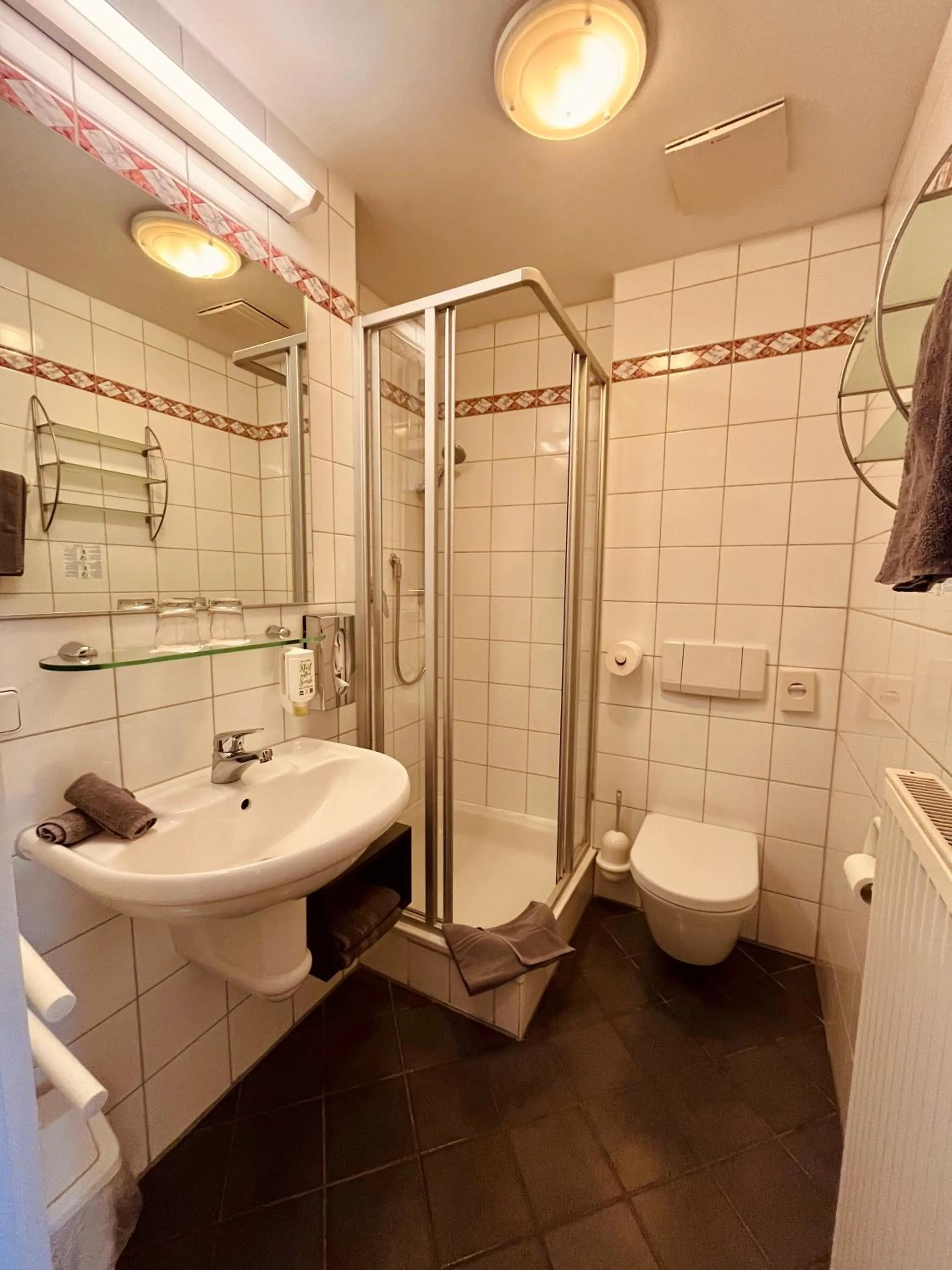 Shower in Hotel Weisses Lamm