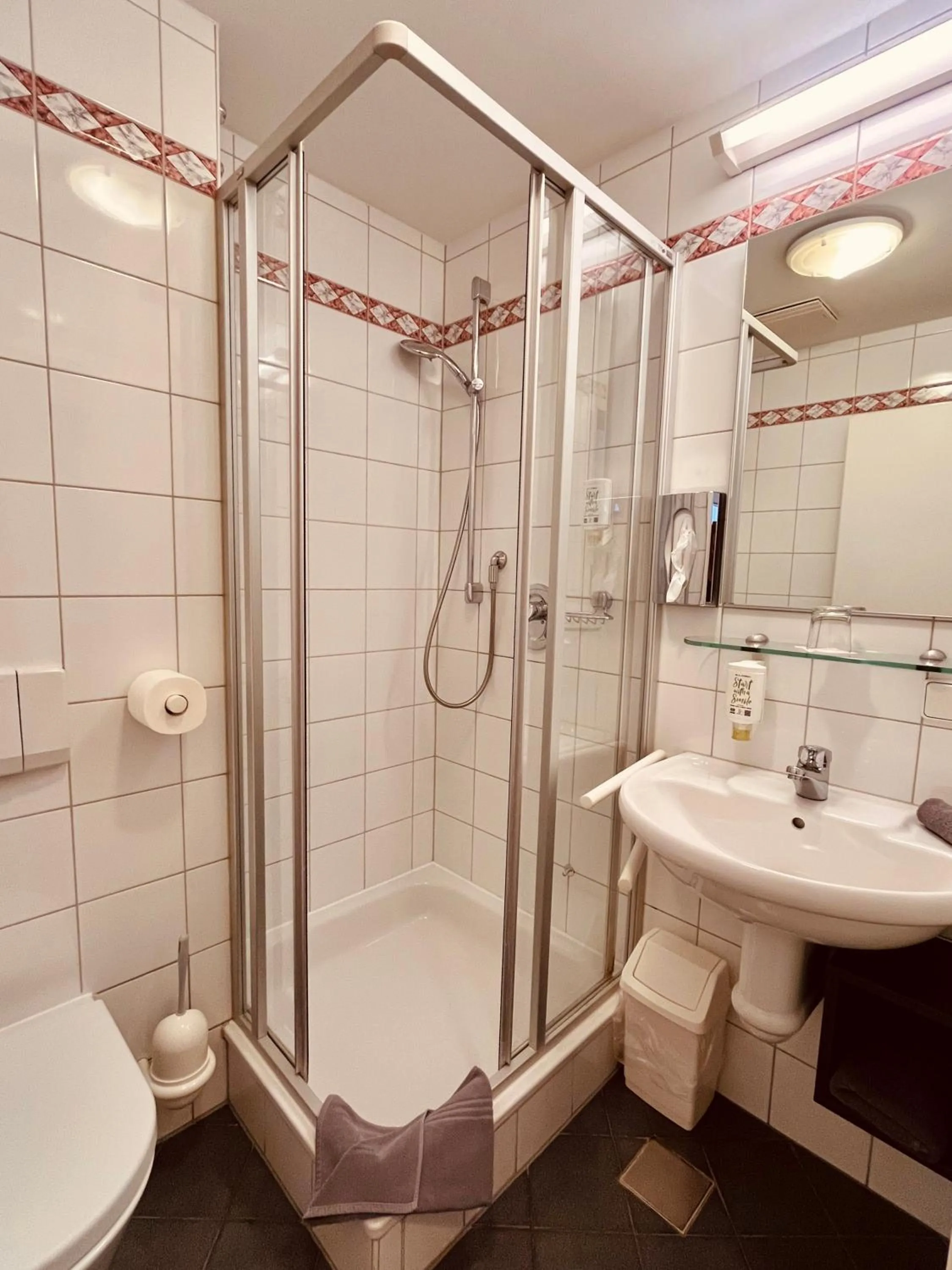 Shower in Hotel Weisses Lamm