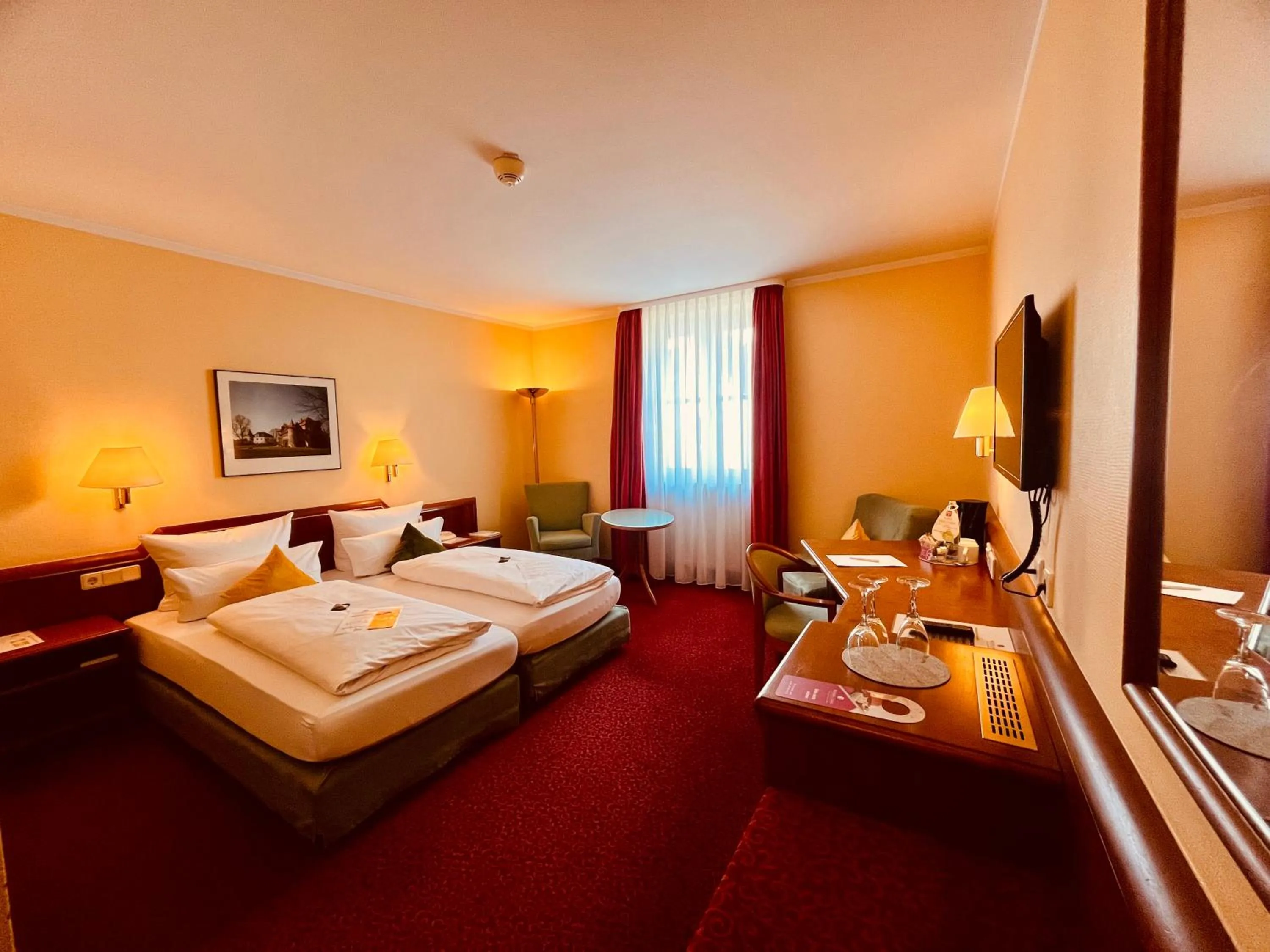 Bed in Hotel Weisses Lamm