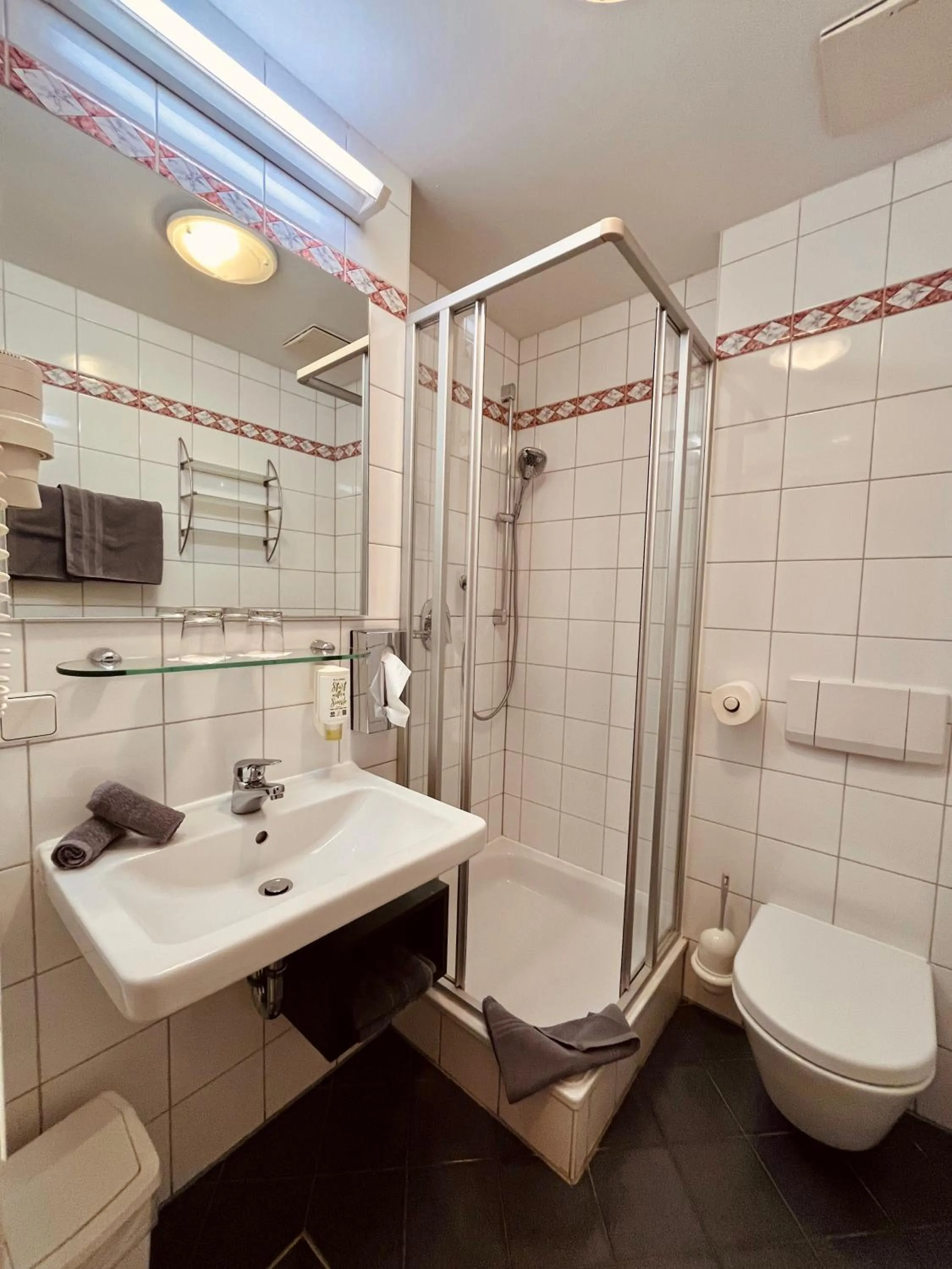 Shower in Hotel Weisses Lamm