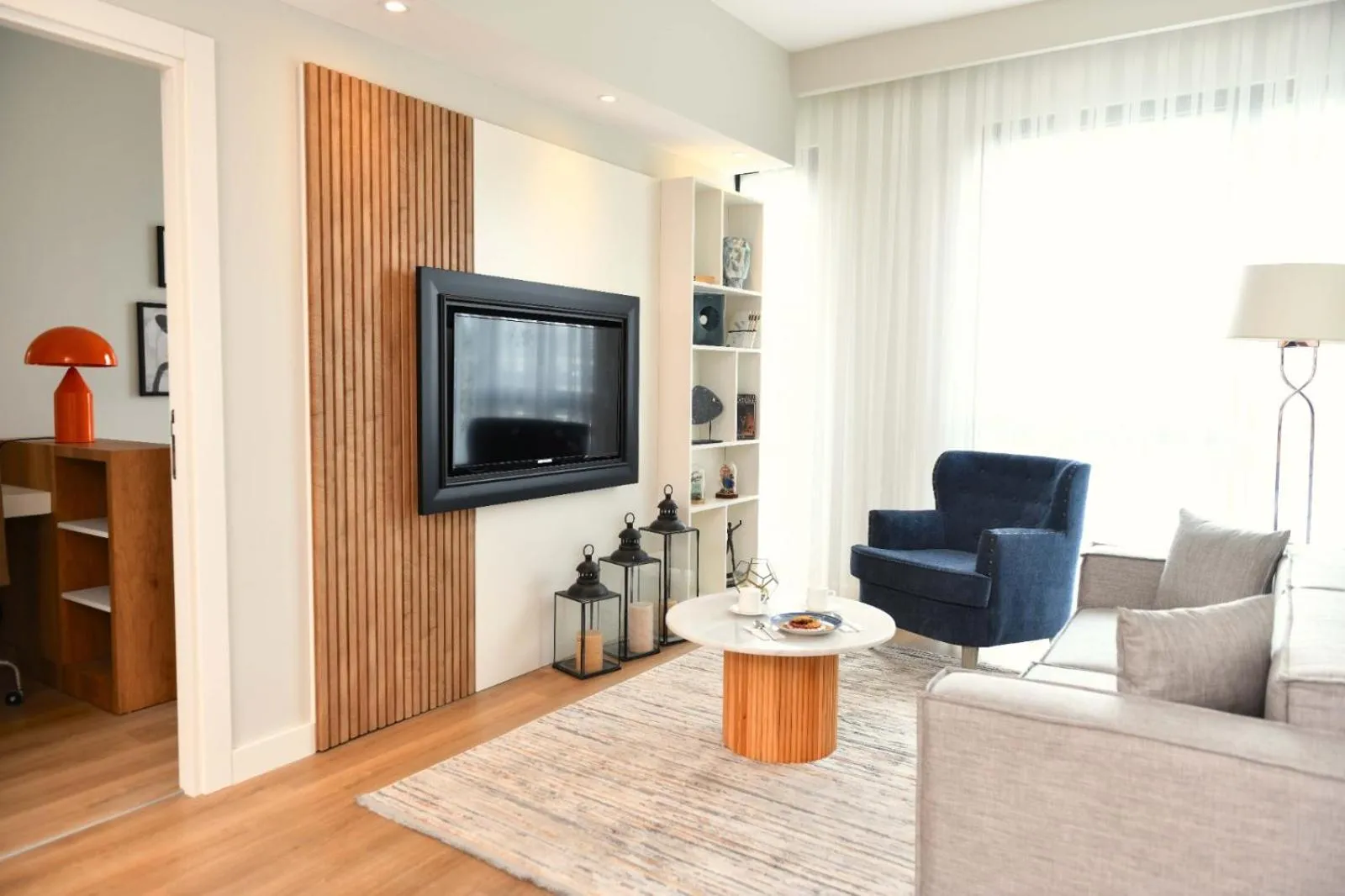 Living room in G Tower Furnished Apartment Rentals