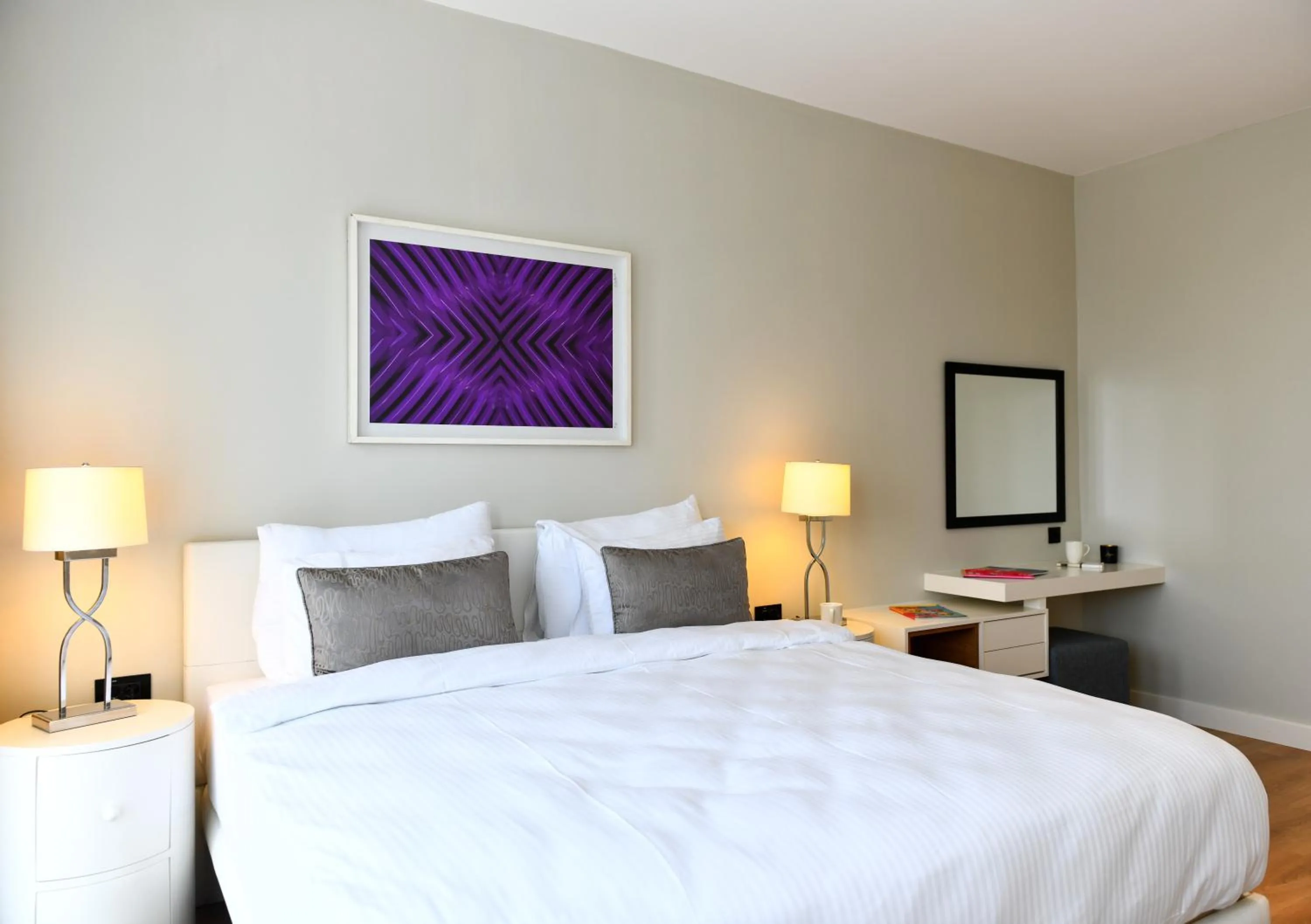 Bedroom, Bed in G Tower Furnished Apartment Rentals