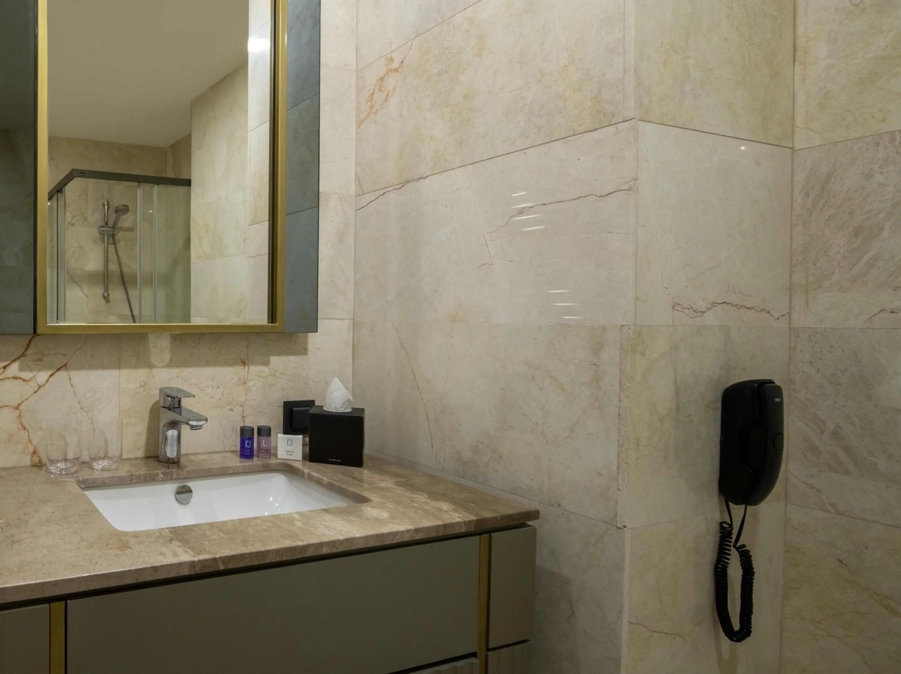 Shower in G Tower Furnished Apartment Rentals