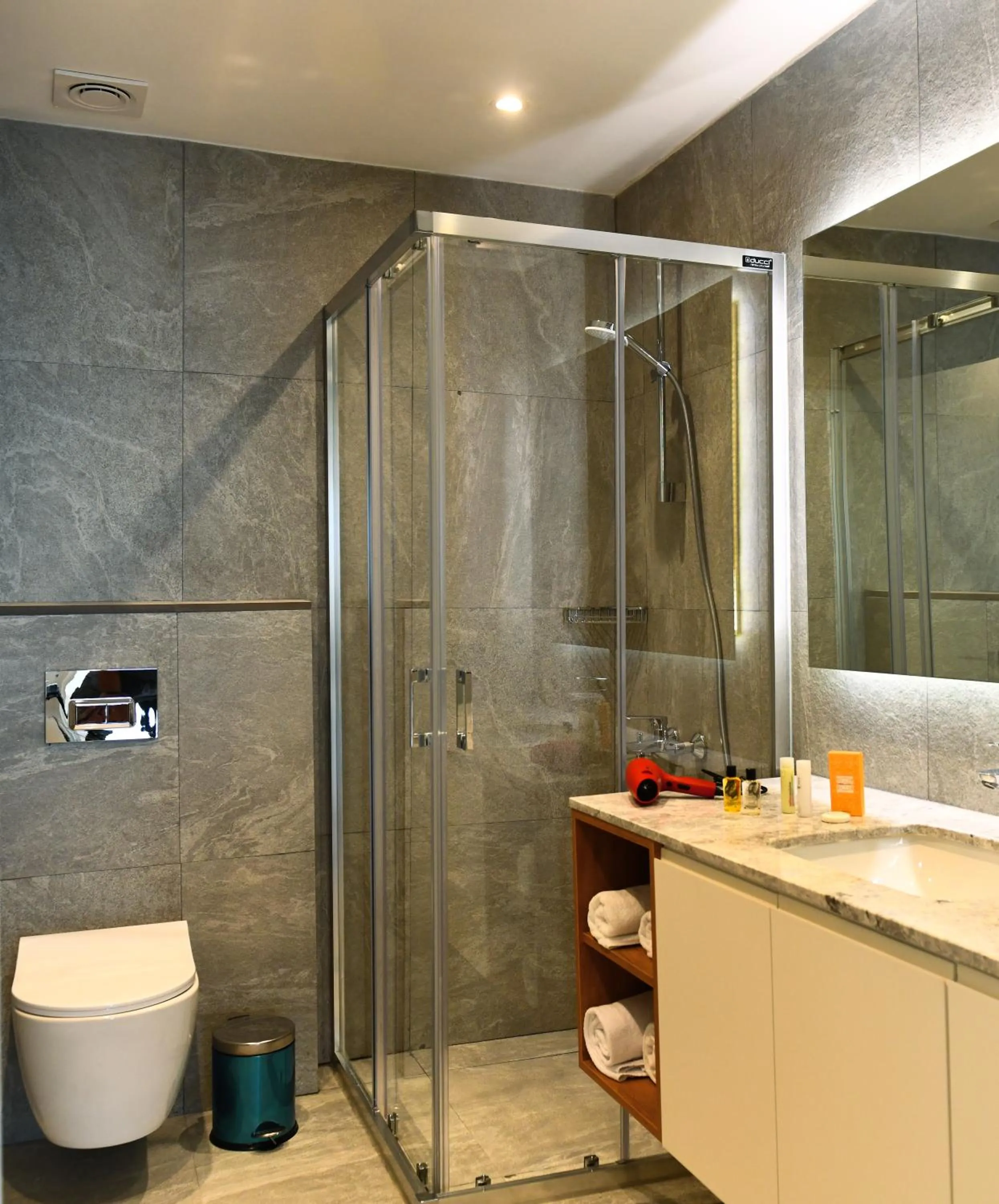 Shower in G Tower Furnished Apartment Rentals