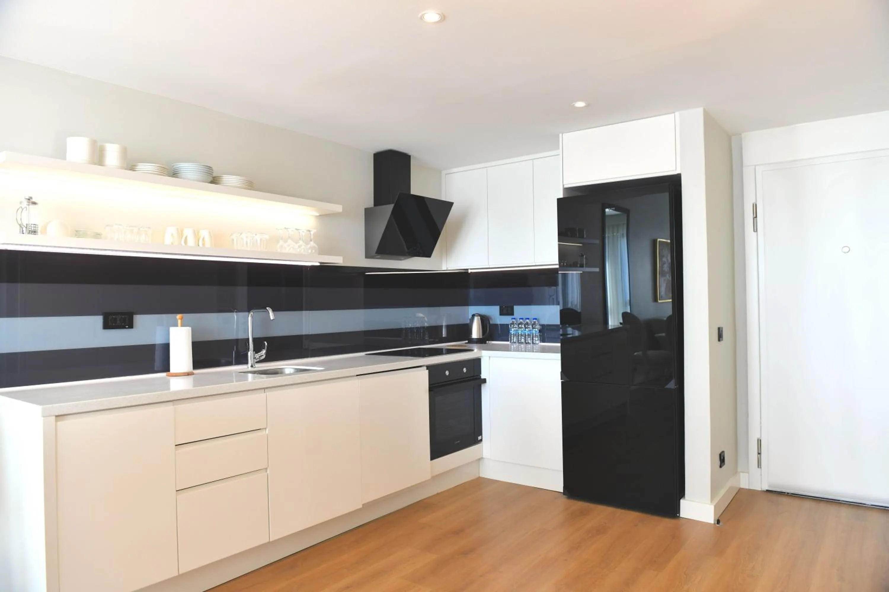 kitchen in G Tower Furnished Apartment Rentals