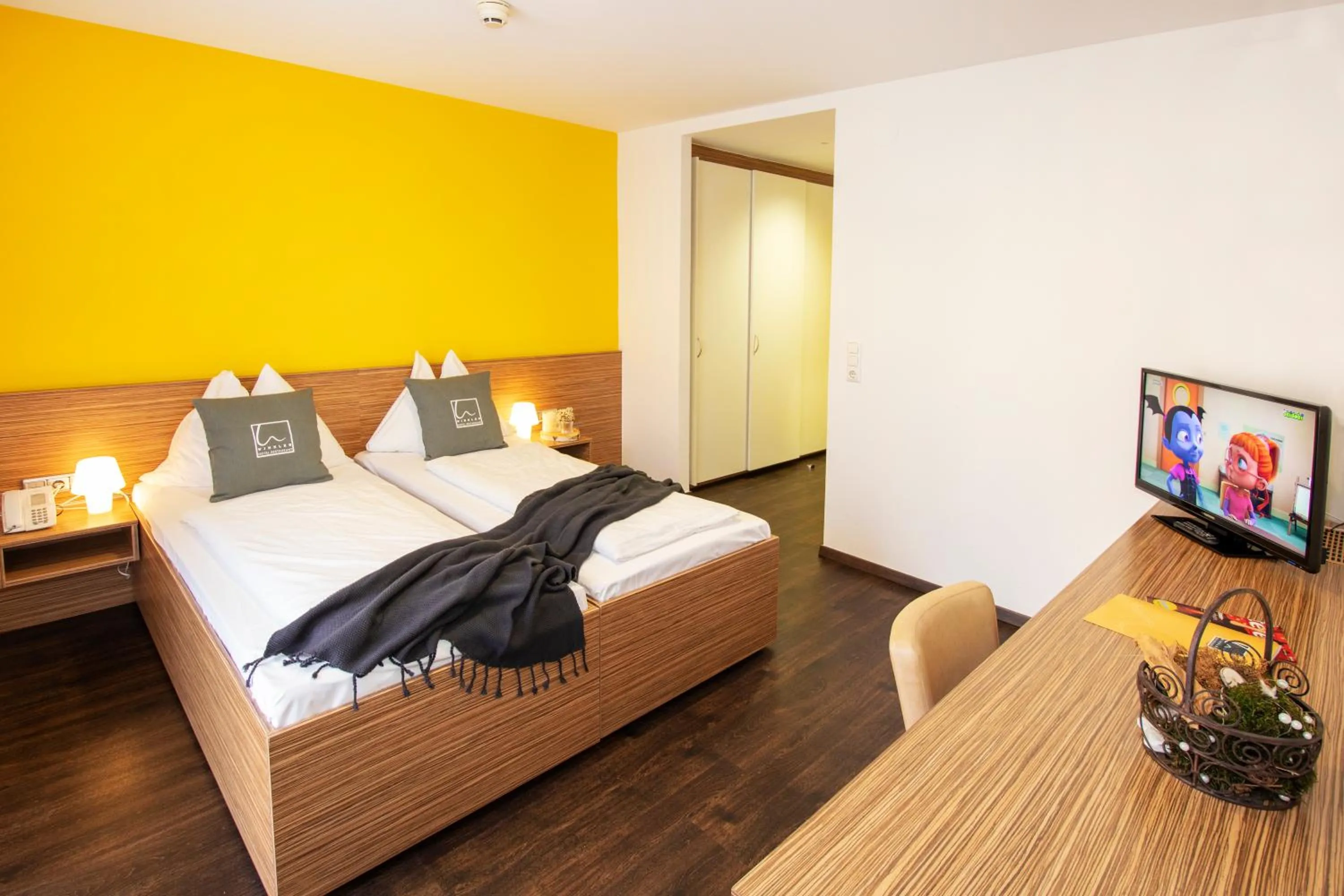 Bed in Hotel Restaurant Winkler