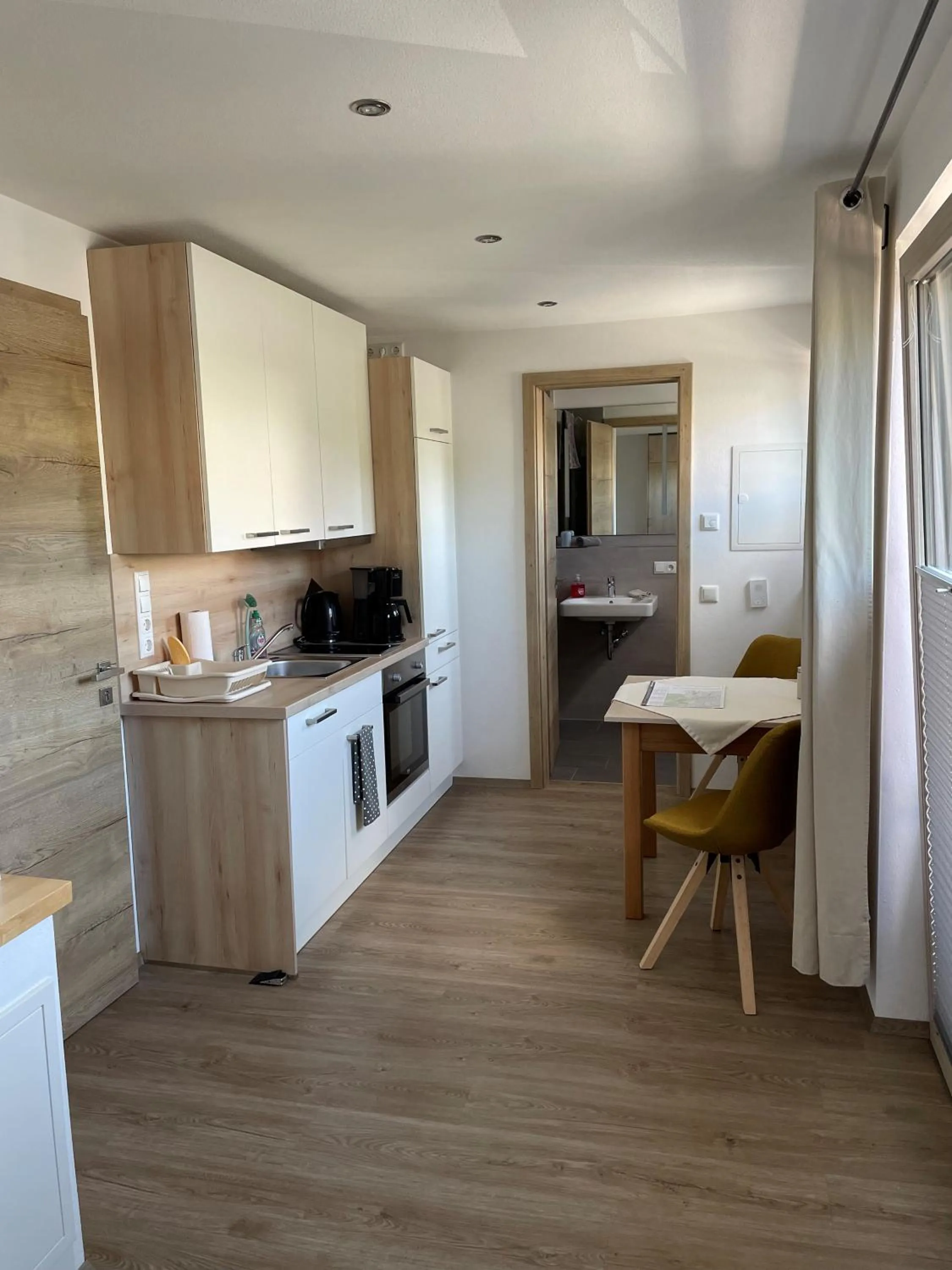 Kitchen or kitchenette in Gaestehaus Richter