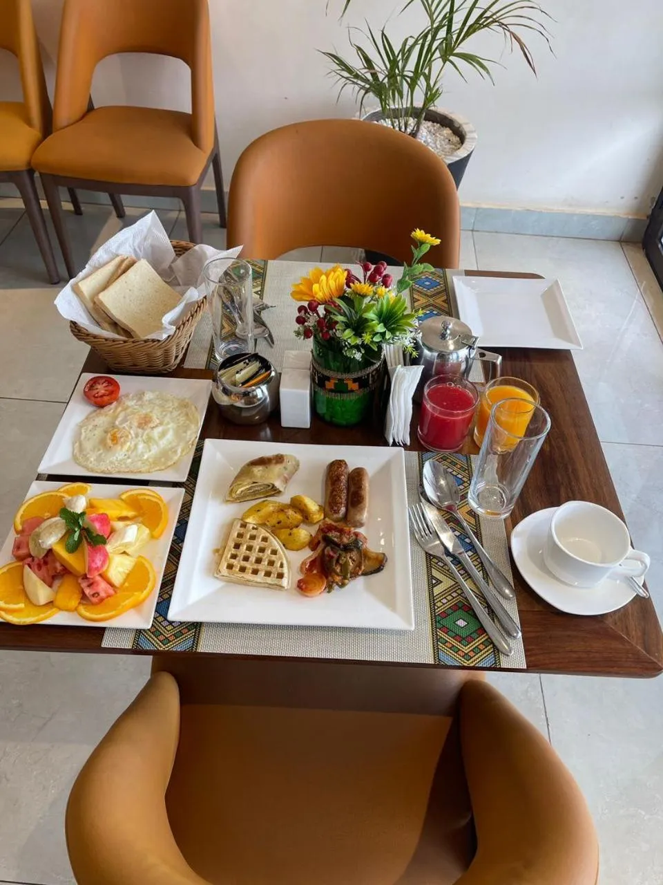 Breakfast in Millennium Terrace Hotel