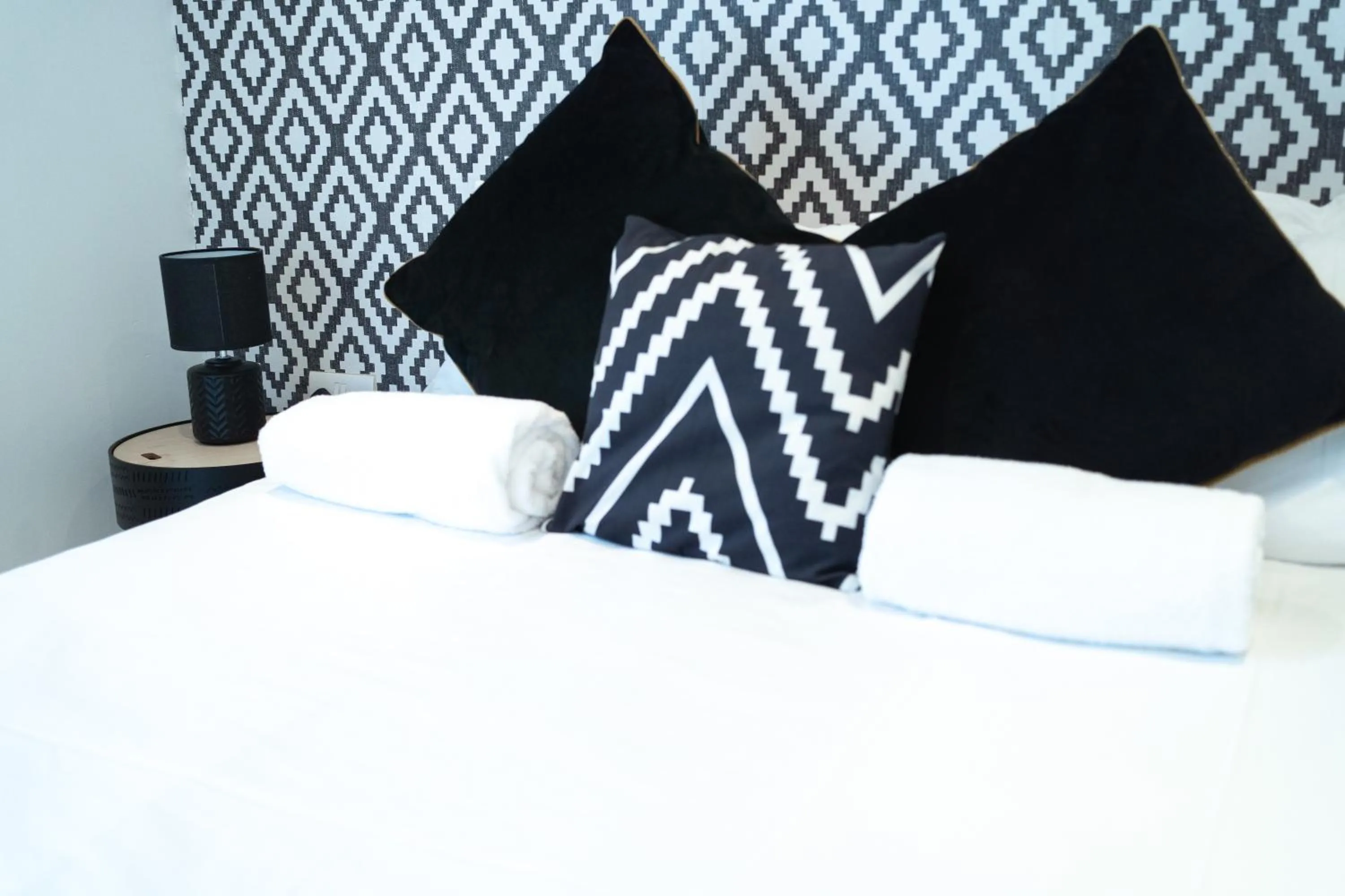 Bed in Saltwater Guest House