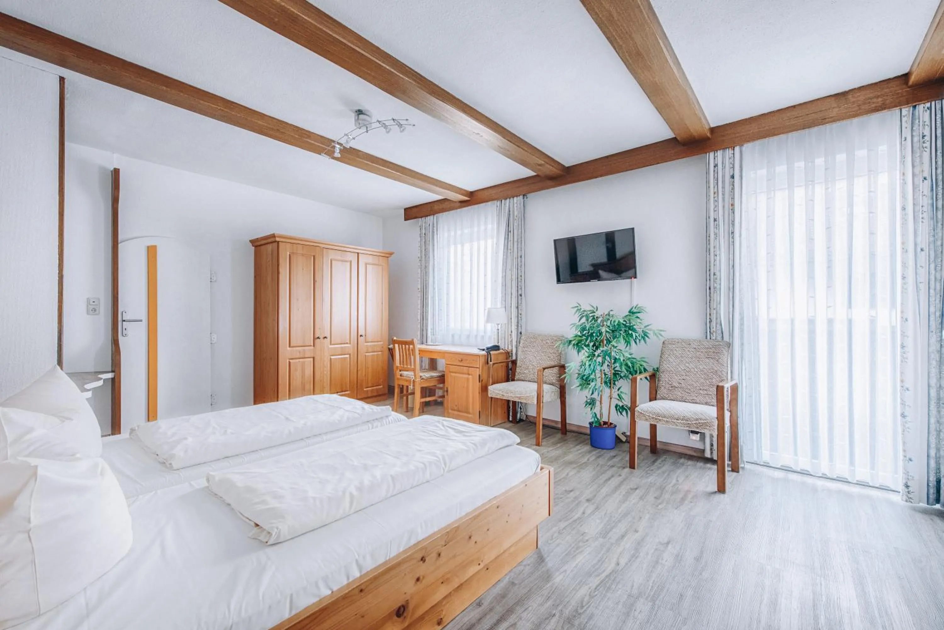 Bed in Hotel Garni Nuss