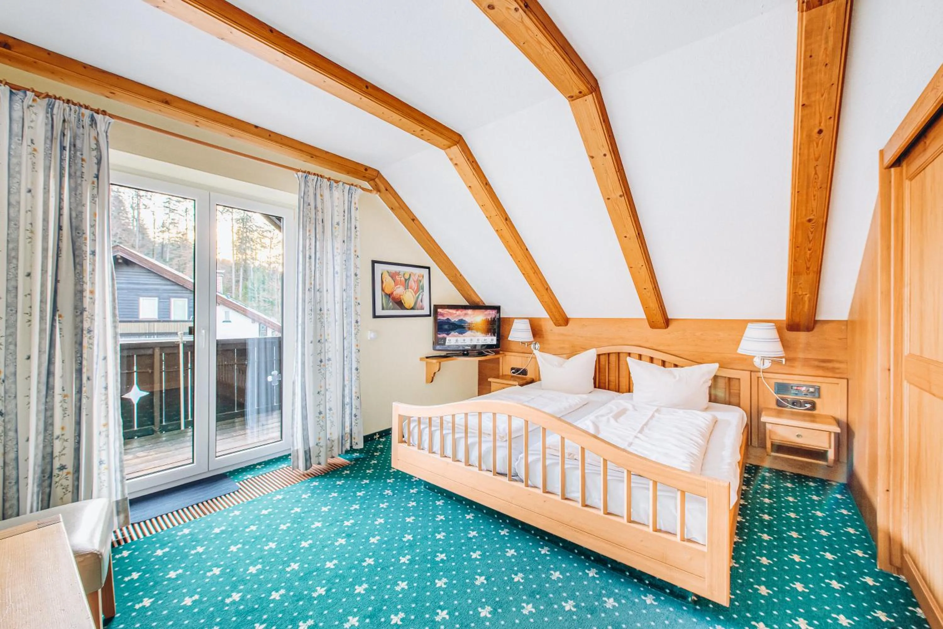 Bedroom, Bed in Hotel Garni Nuss