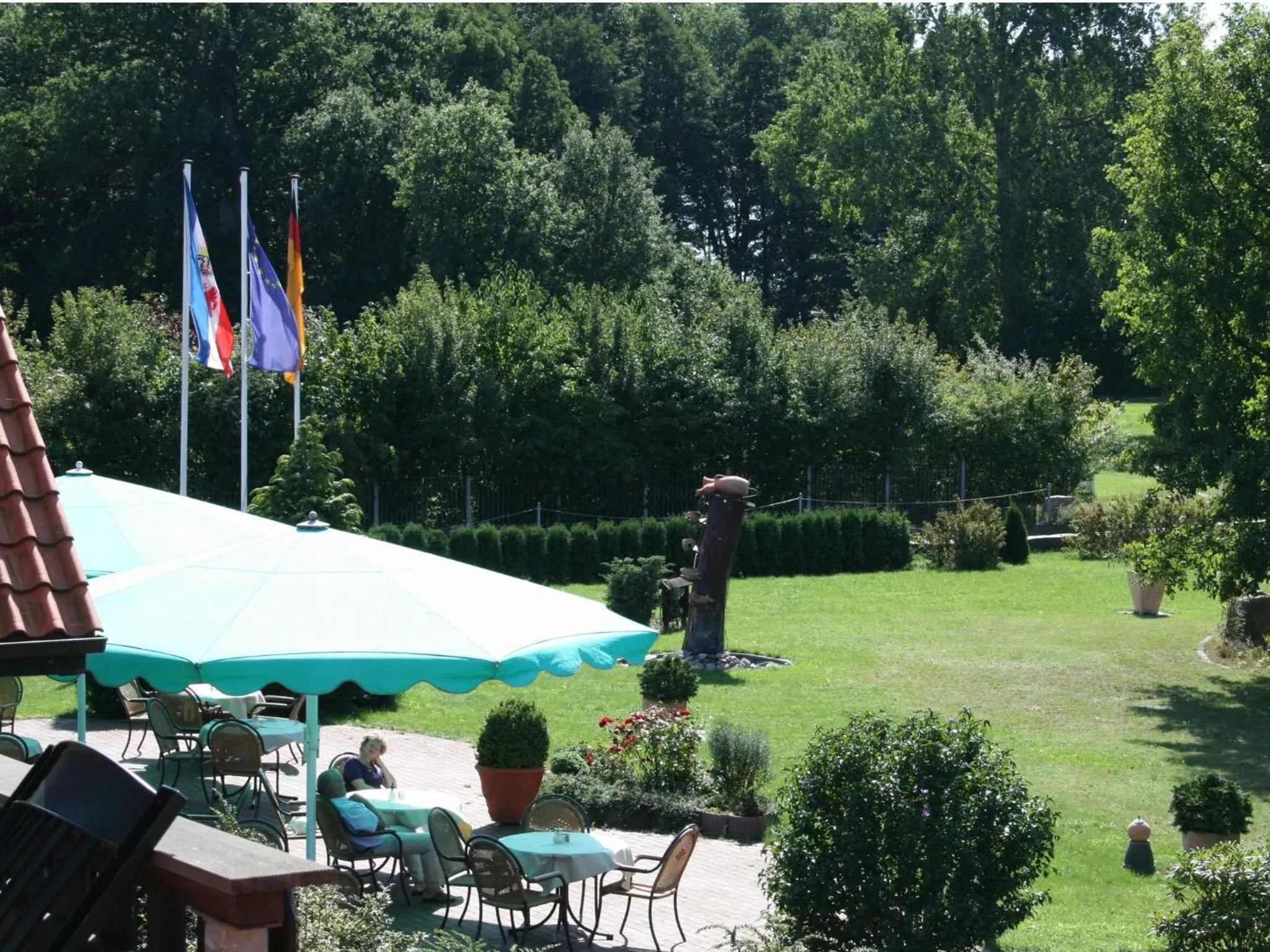 Garden view in Hotel Seewisch