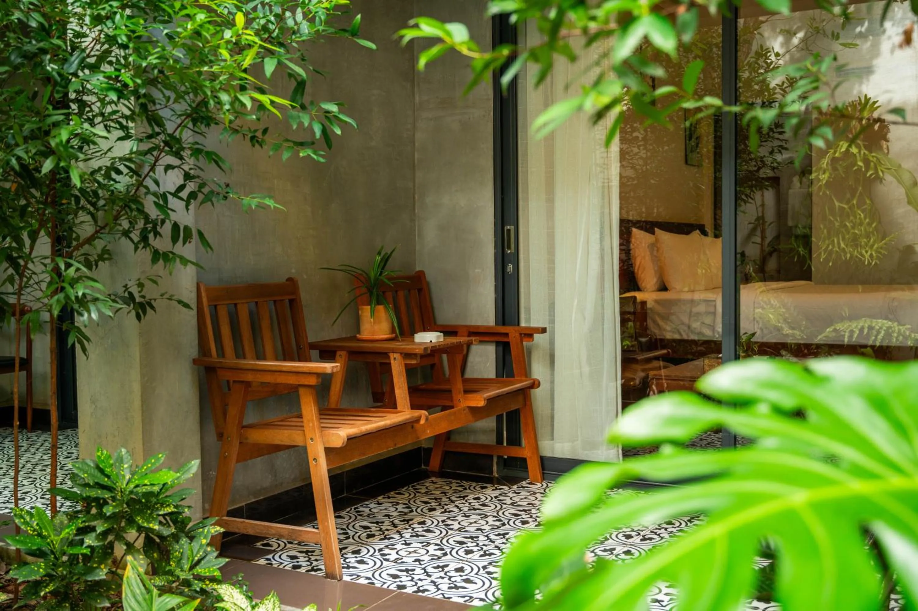 Seating area in Kampot Sweet Boutique