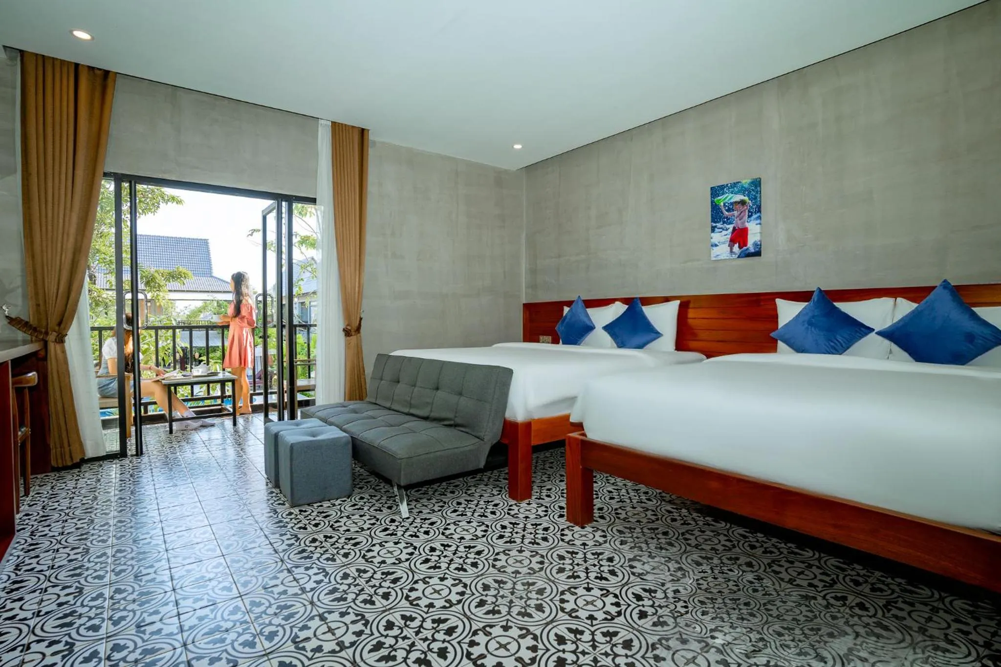 Bedroom, Bed in Kampot Sweet Boutique