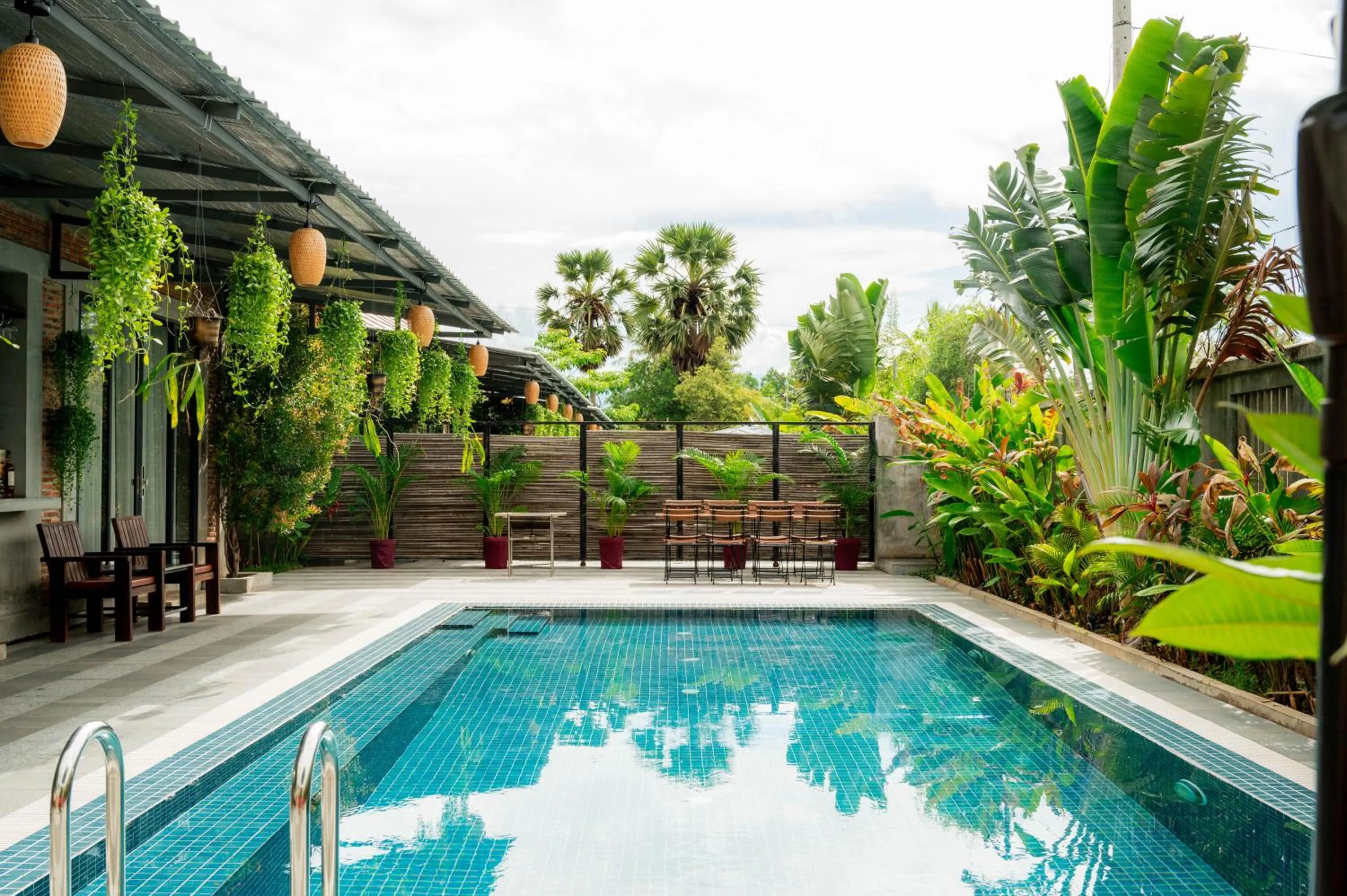 Garden view in Kampot Sweet Boutique