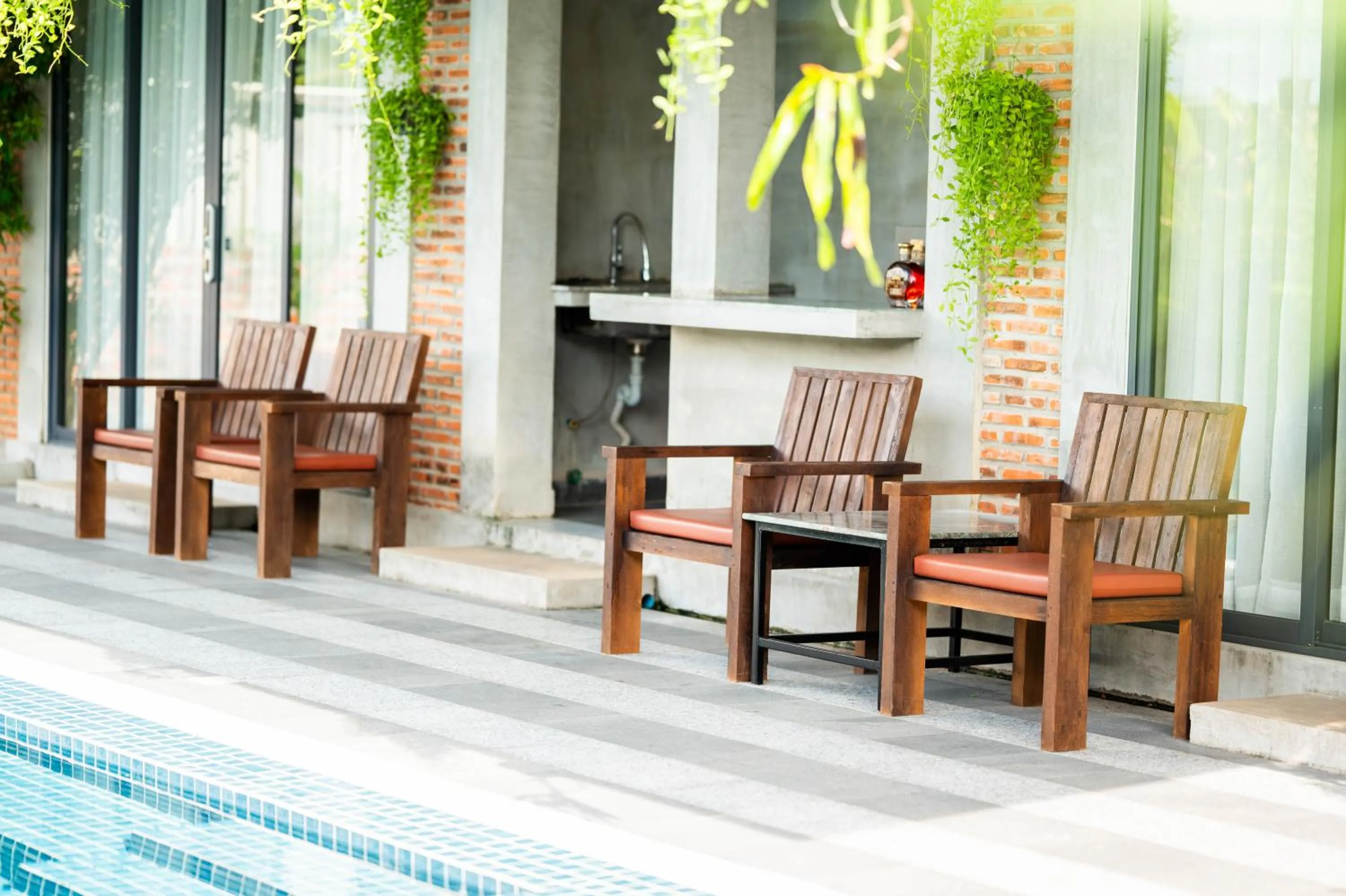 Seating area in Kampot Sweet Boutique