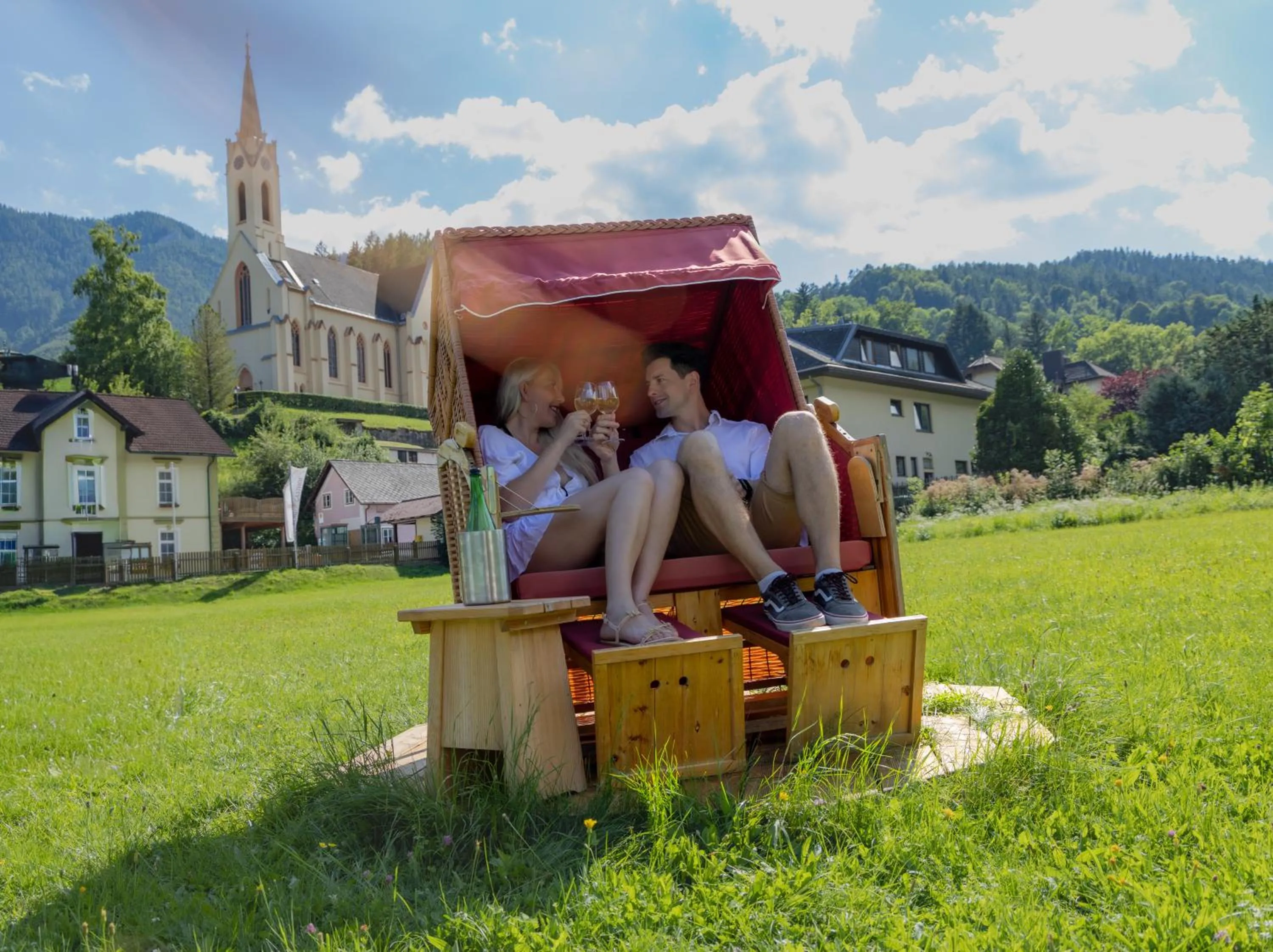 Garden in Scharfegger's Raxalpenhof - Zuhause am Land