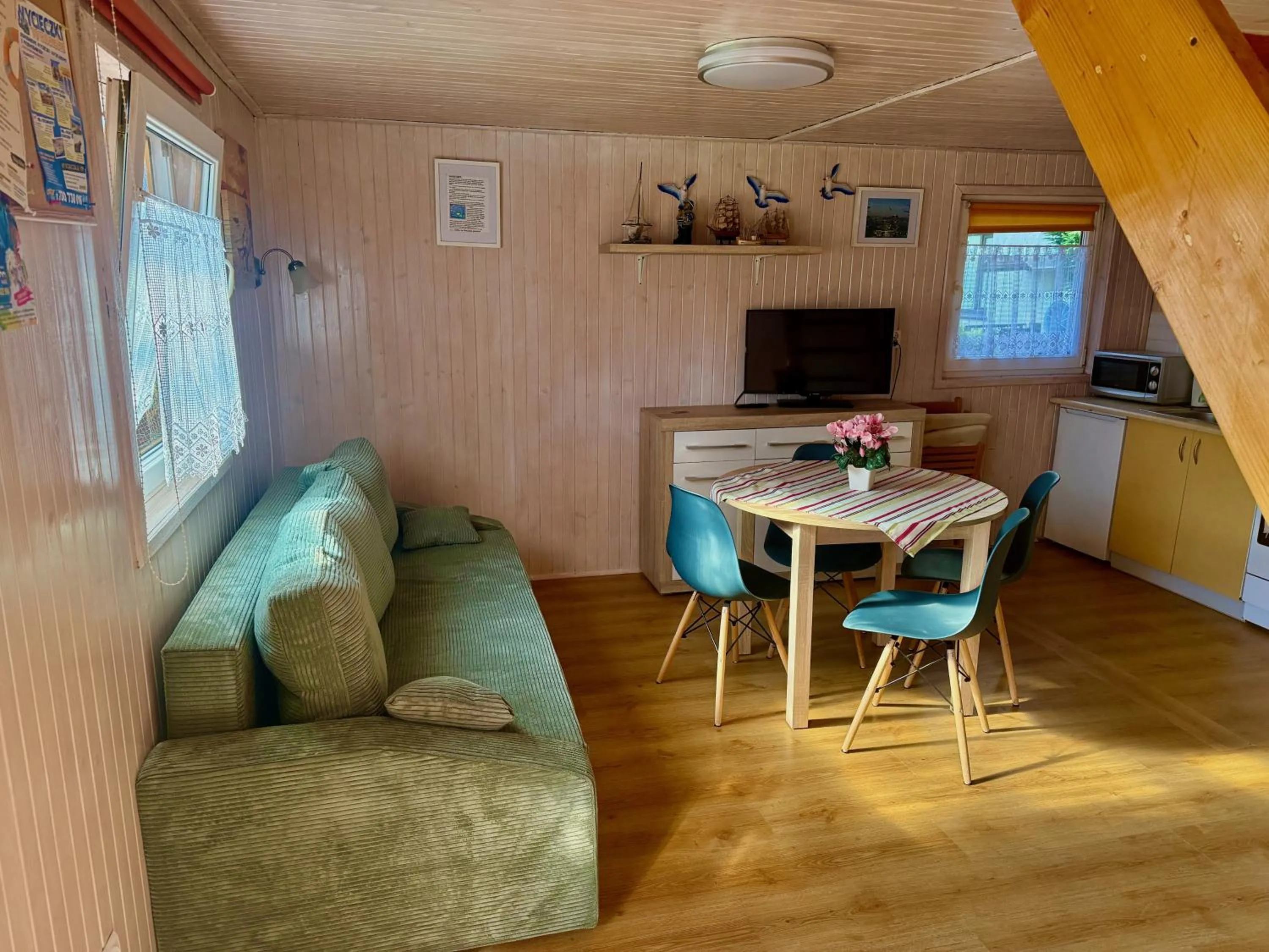 Kitchen or kitchenette in Domek letniskowy -Władysławowo