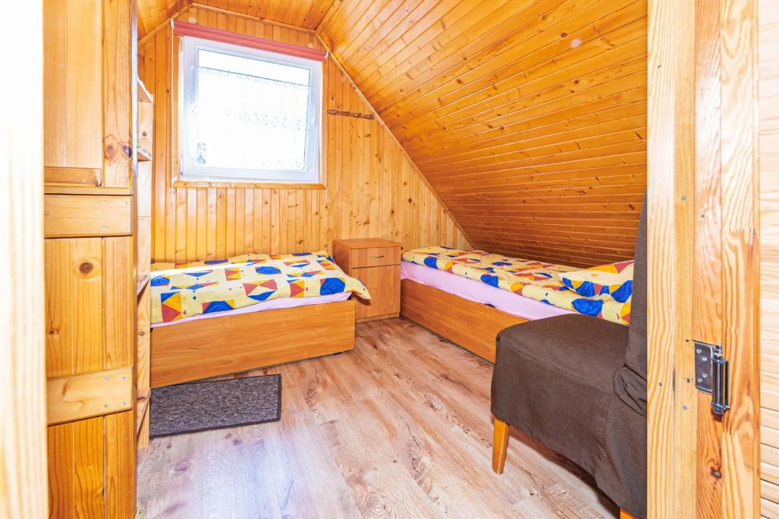 Bedroom, Bed in Domek letniskowy -Władysławowo