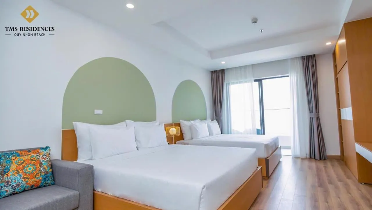 Living room, Bed in TMS Residences Quy Nhon - Official