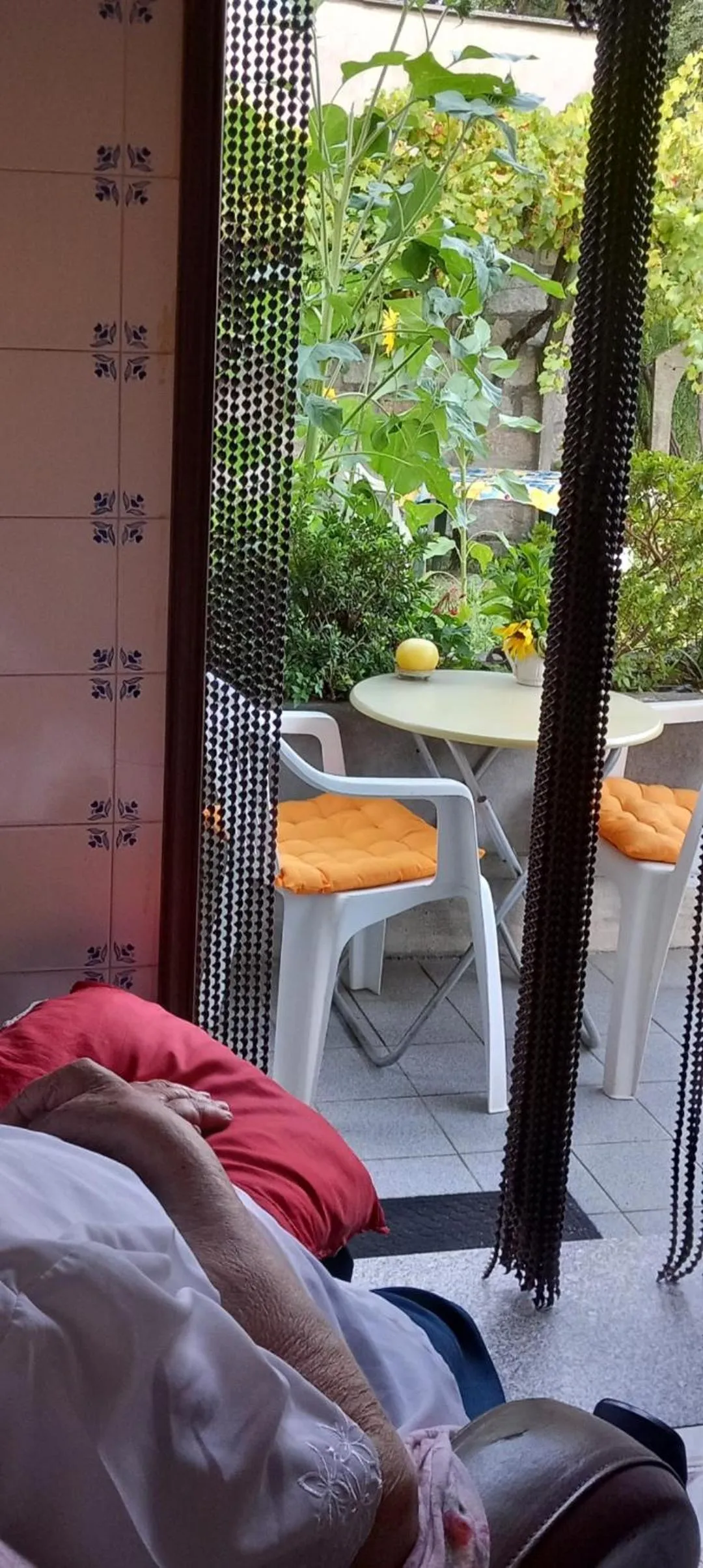 Bed in La Sapiniére -chambres climatisées