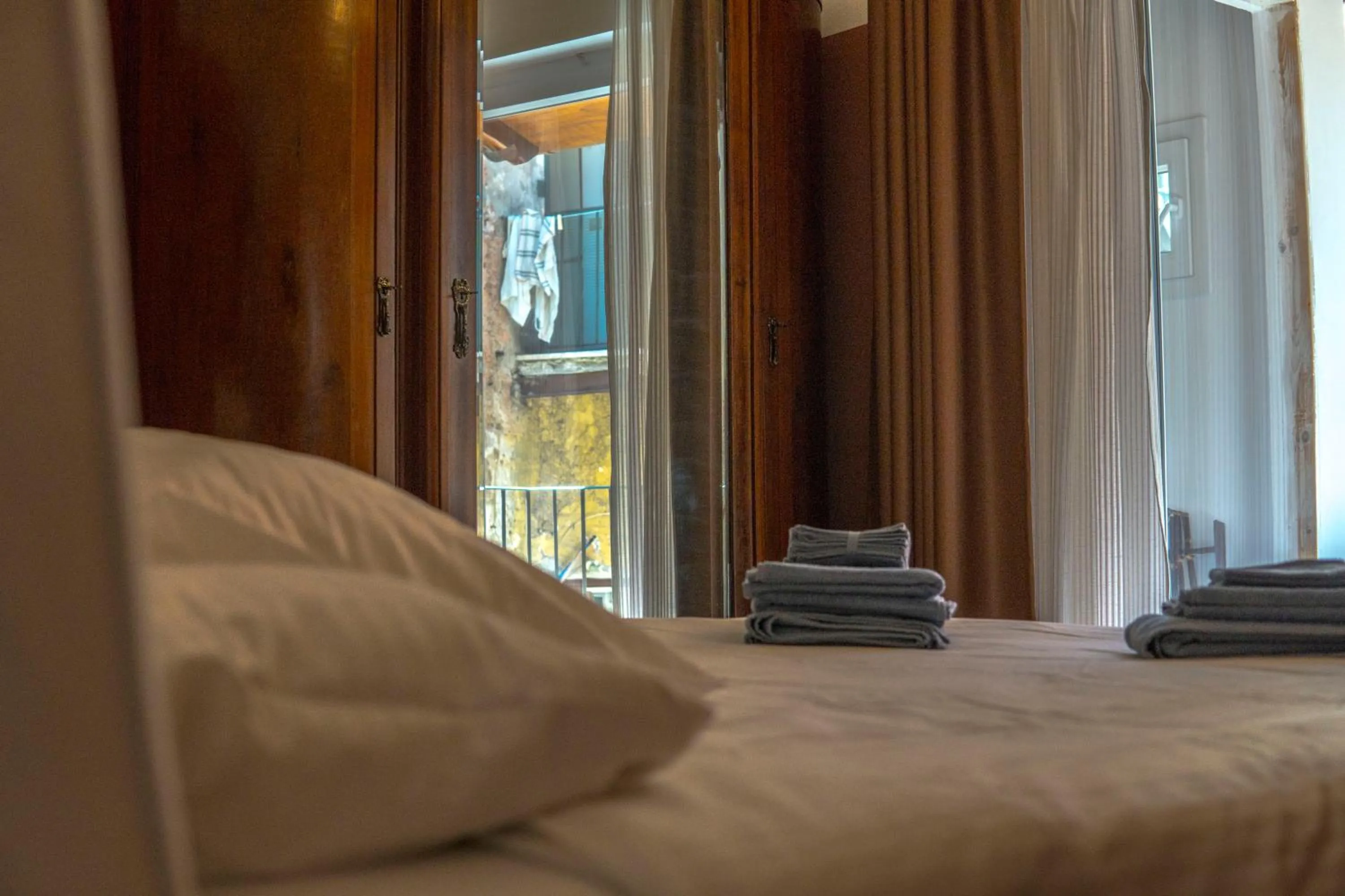 Bedroom, Bed in Navona Open Space Apartments