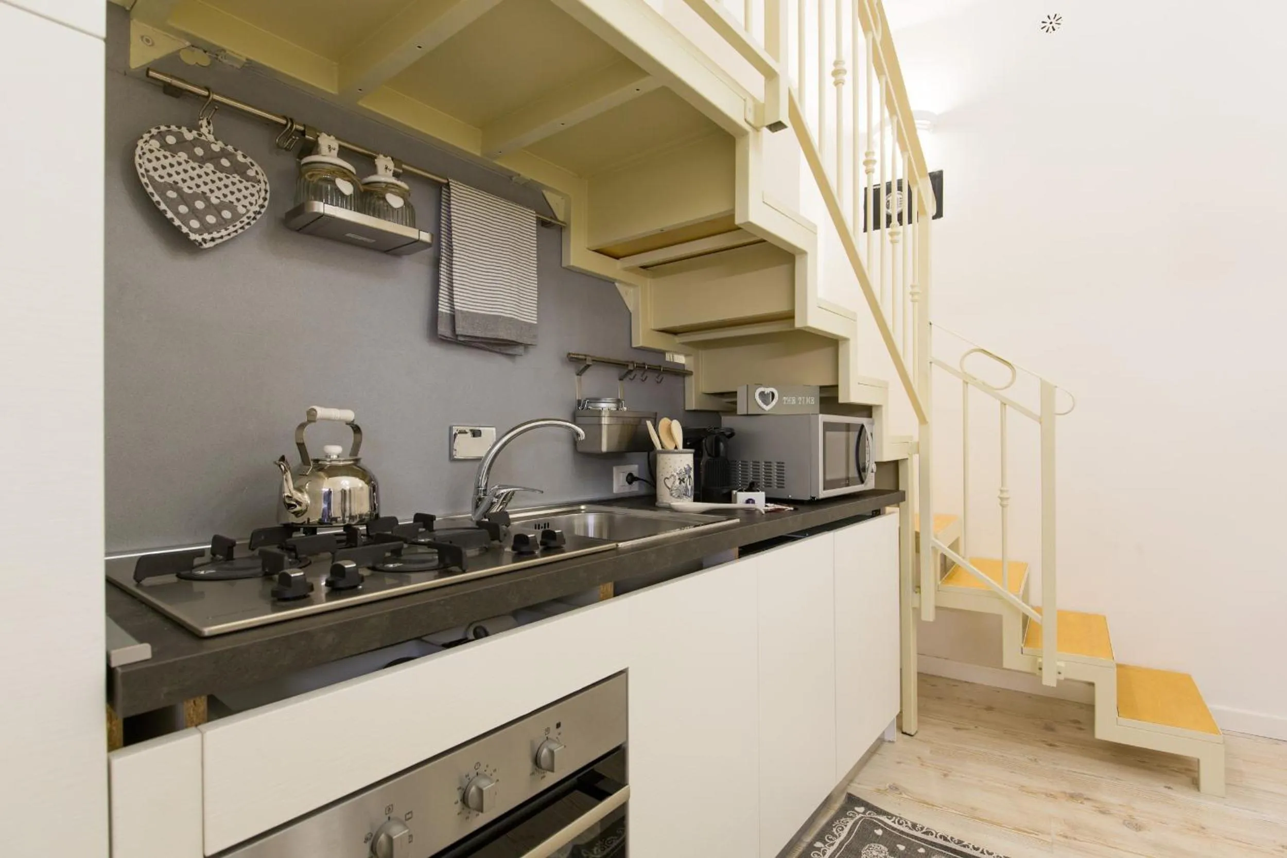 Kitchen or kitchenette in Navona Open Space Apartments