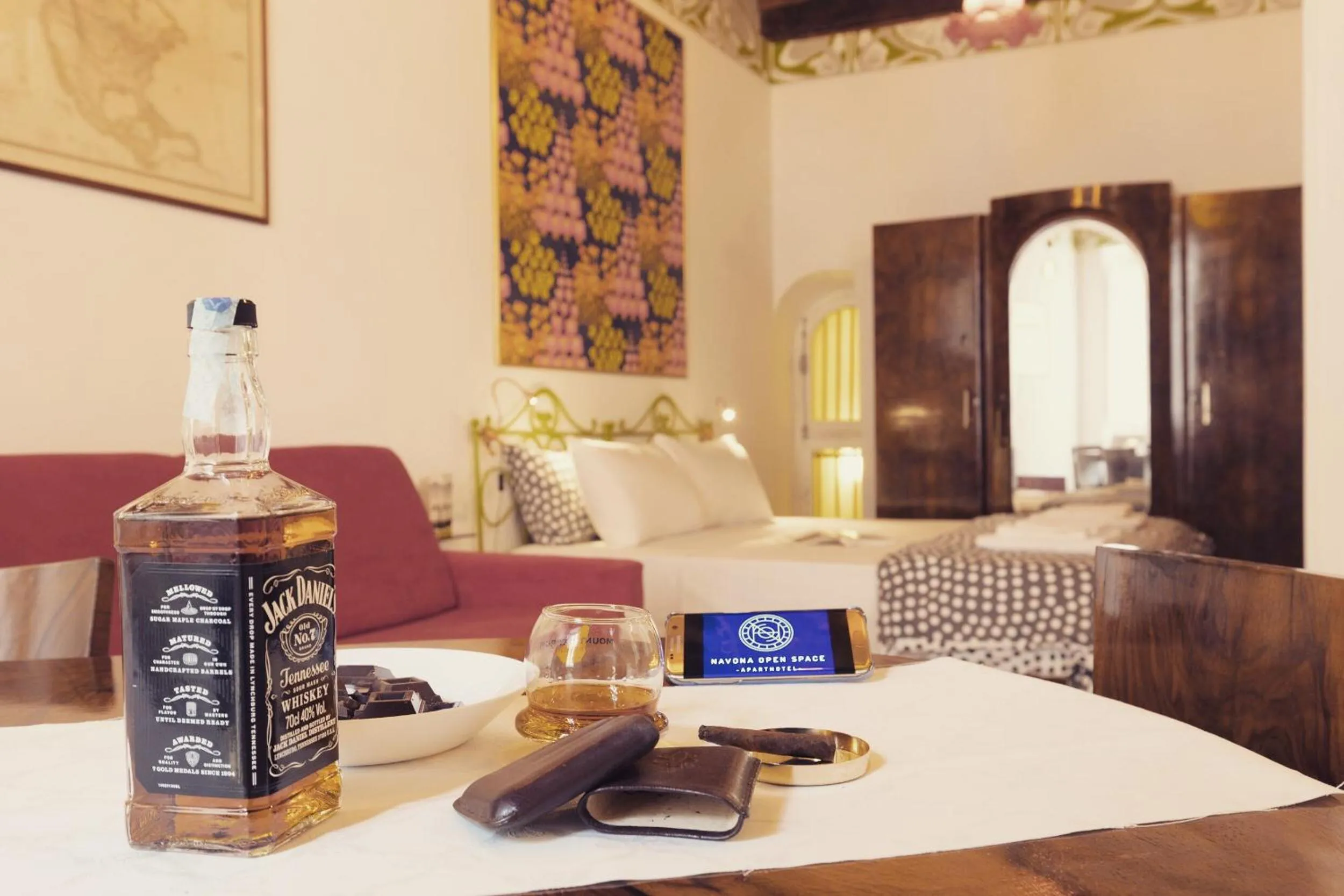 Living room in Navona Open Space Apartments