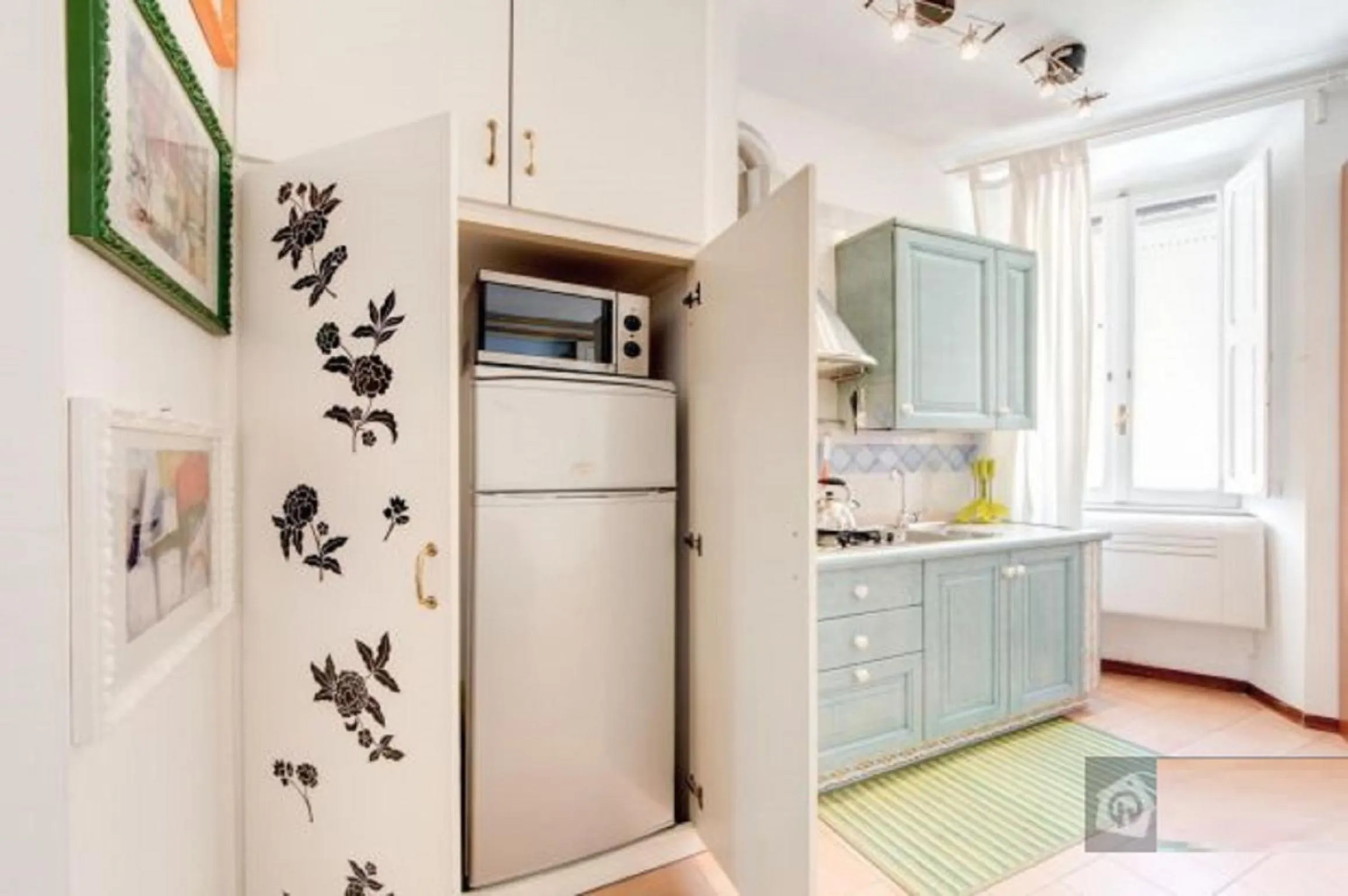 Kitchen or kitchenette in Navona Open Space Apartments