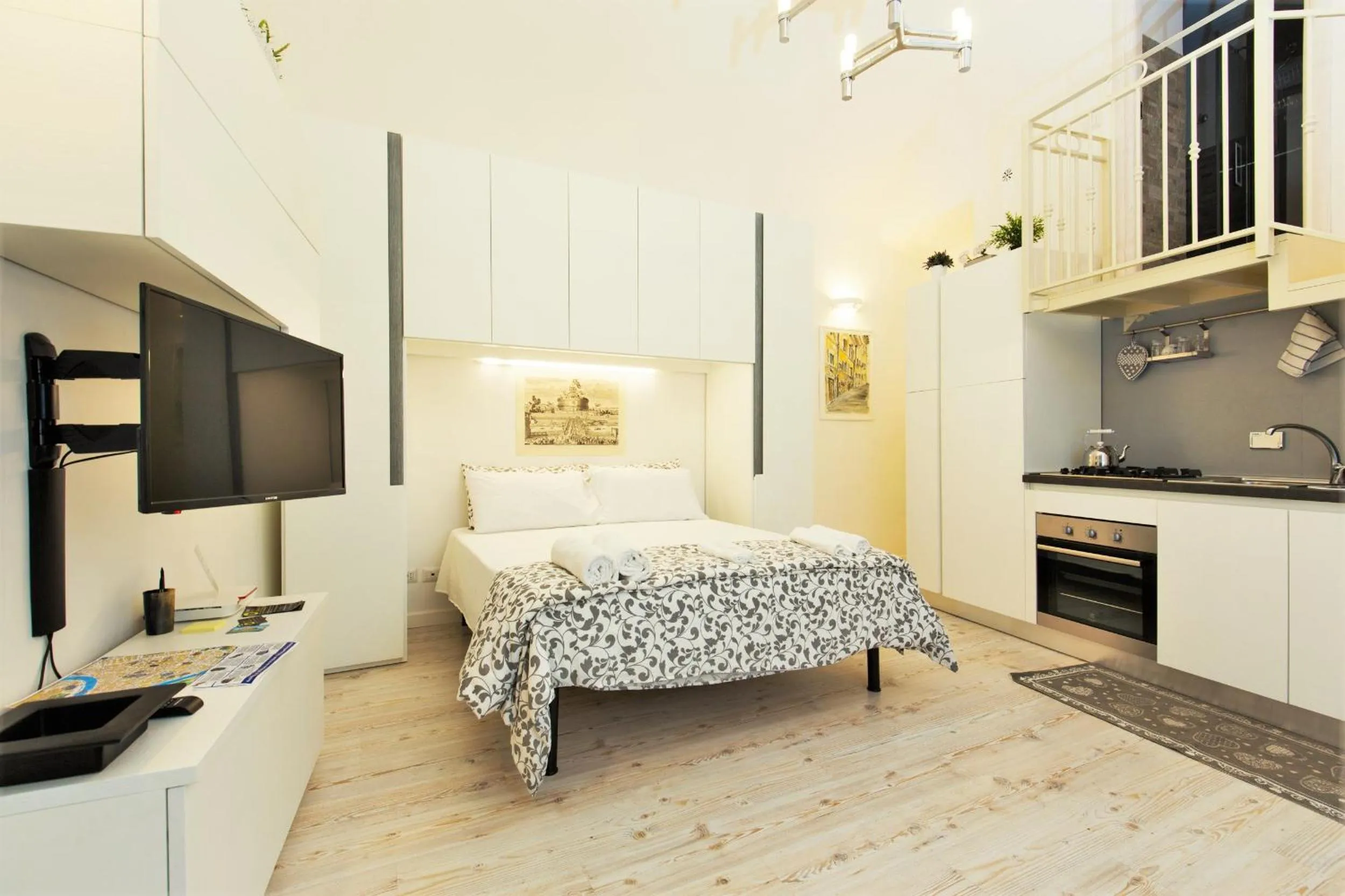 Living room in Navona Open Space Apartments