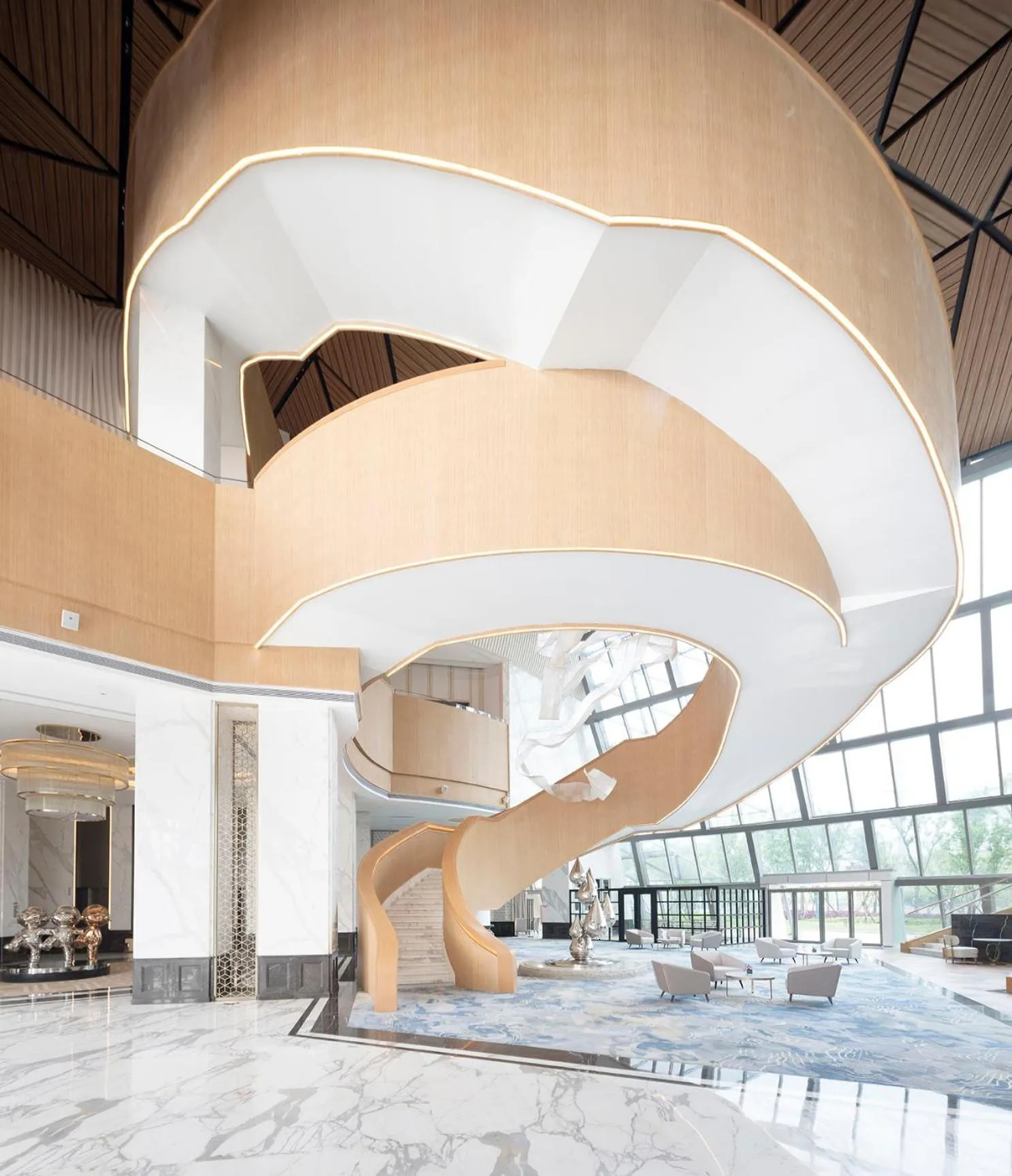 Lobby or reception in Langham Place Changsha