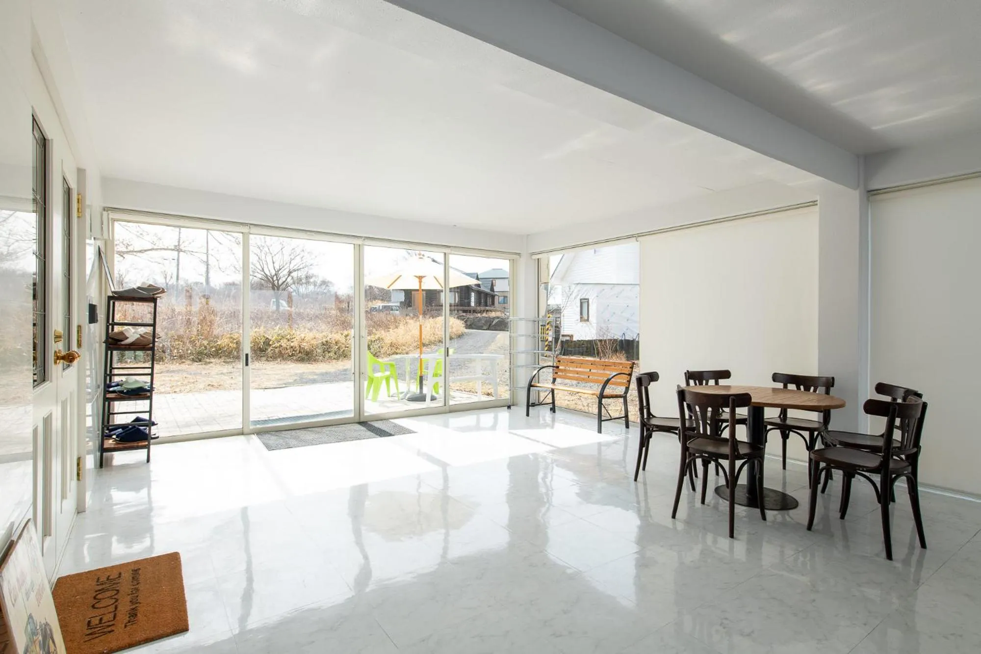Living room in Sea Side House Toya