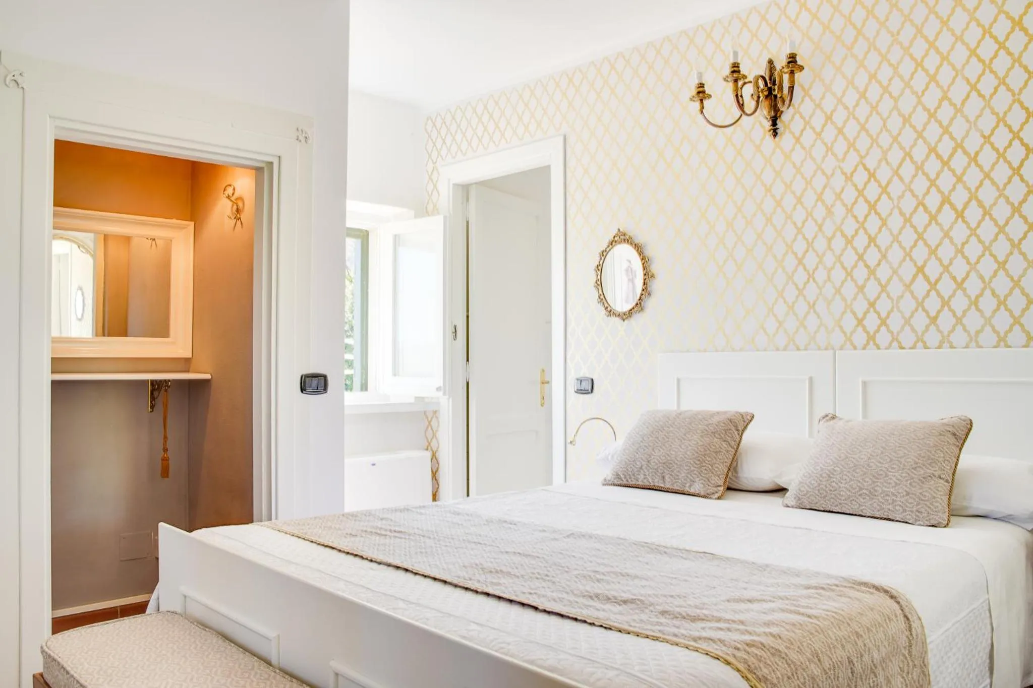 Bed in L'Olivo Country Resort & SPA