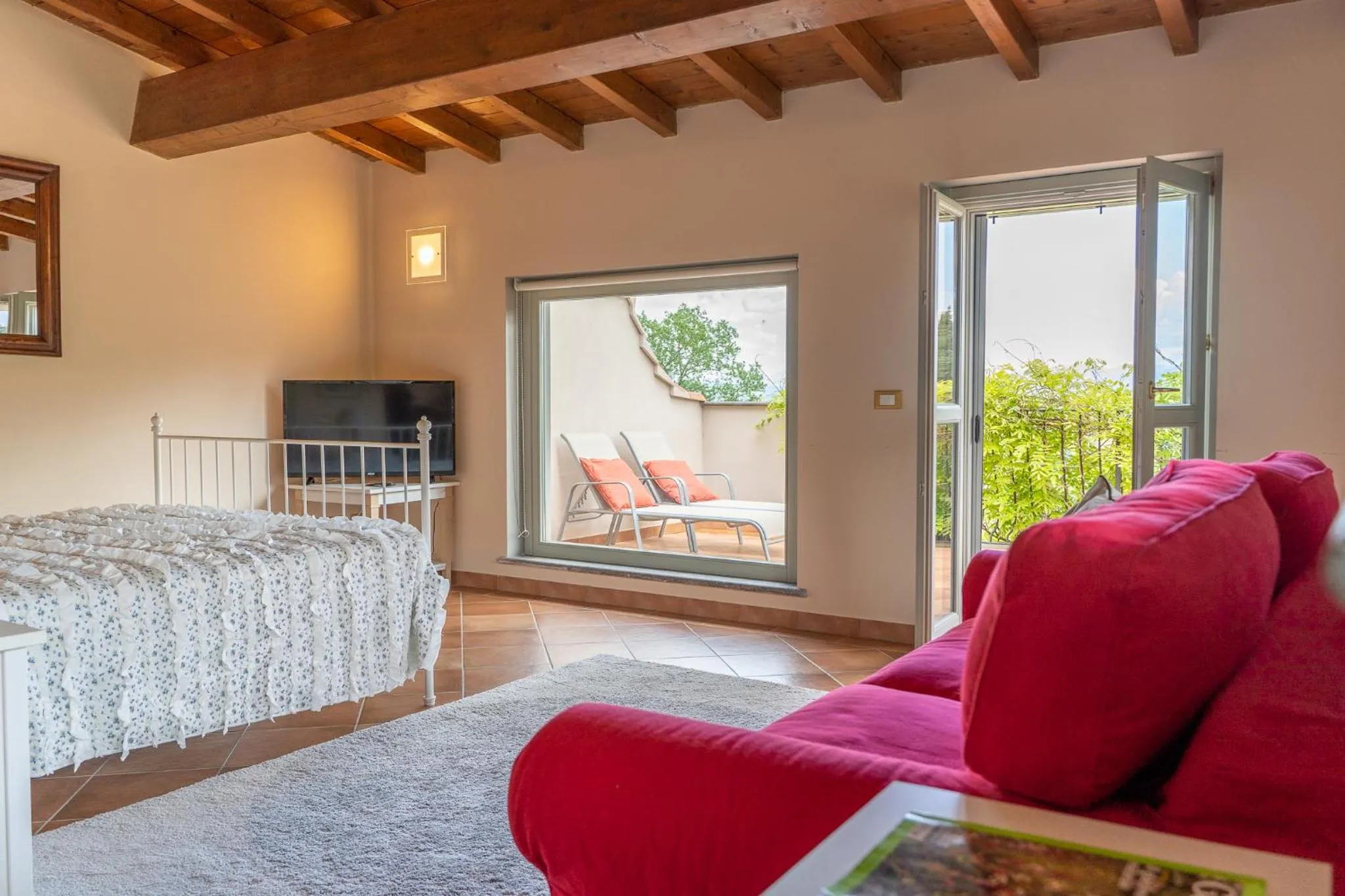 Bed in L'Olivo Country Resort & SPA