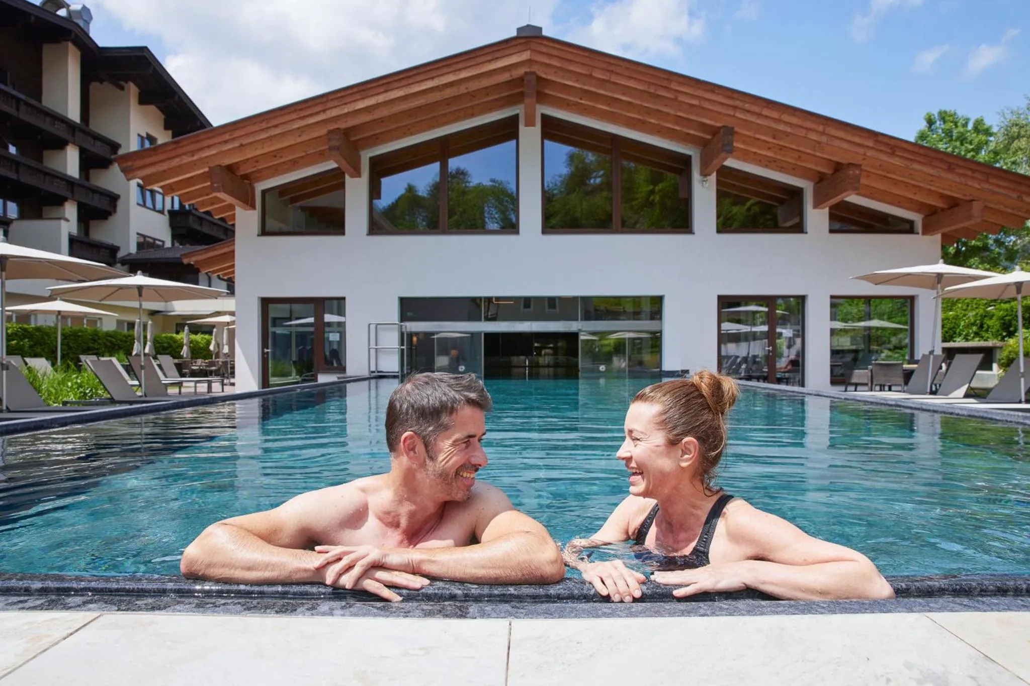 Swimming pool in Das Walchsee Resort