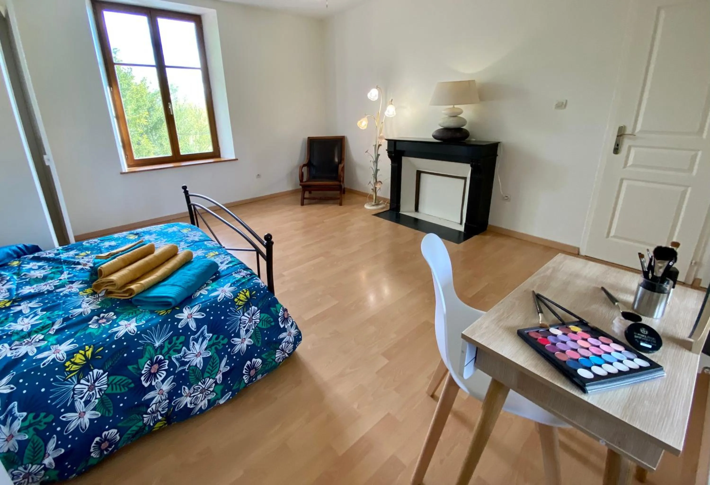 Bed in Maison de Campagne Sainte Barbe