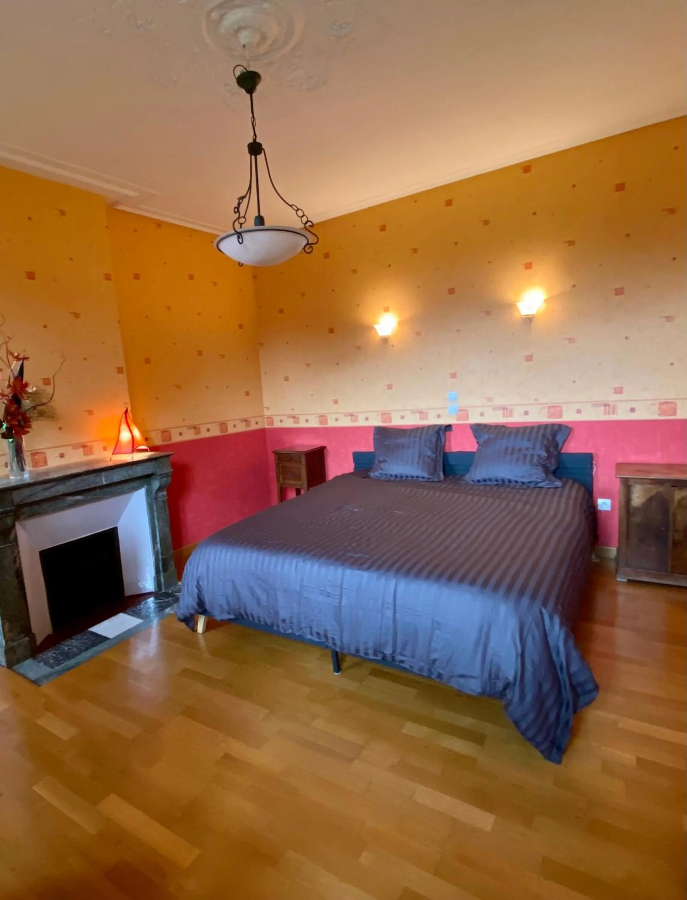 Bed in Maison de Campagne Sainte Barbe