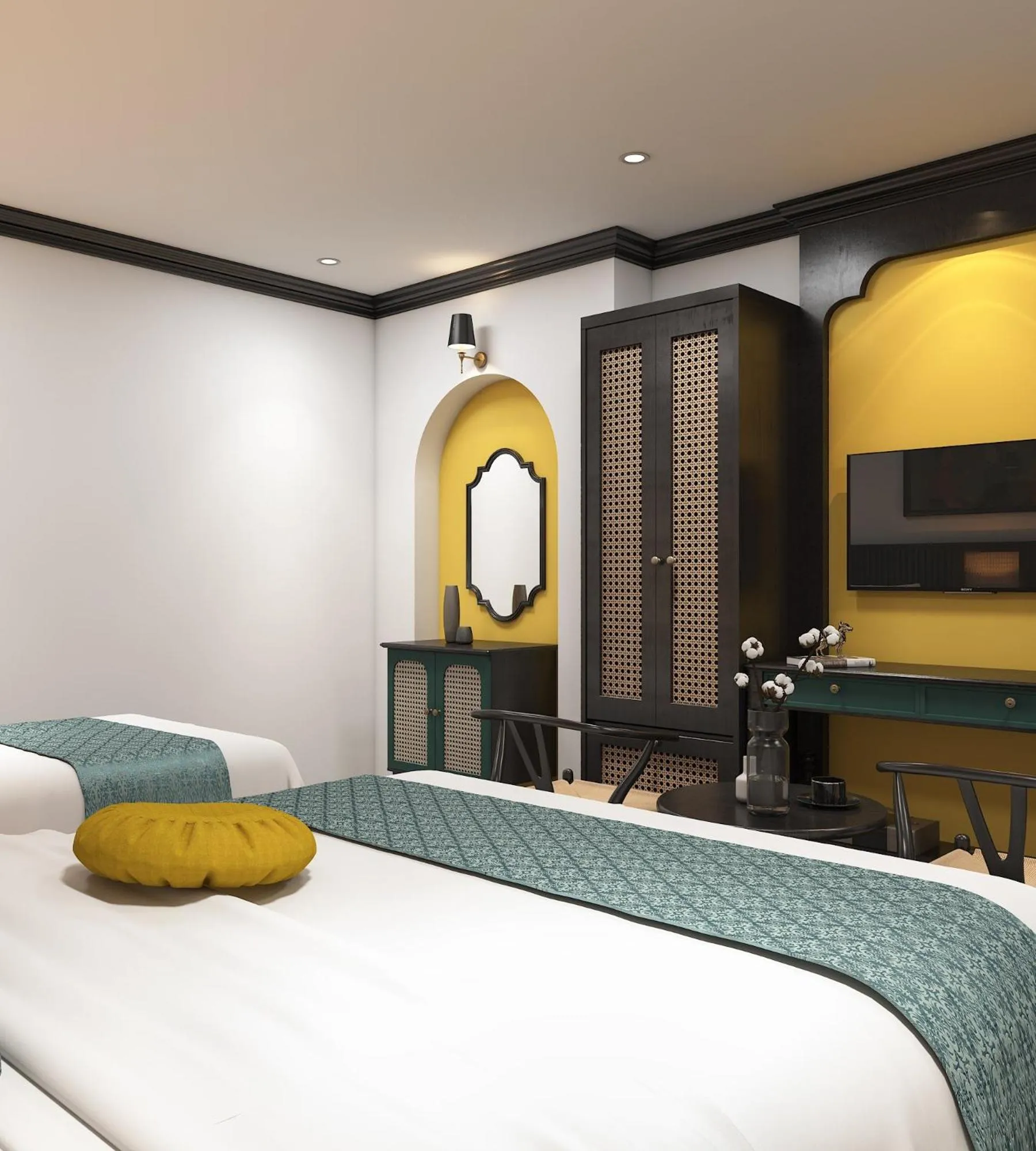 Bedroom, Bed in Nature Boutique Hotel - Nguyen Thi Nghia