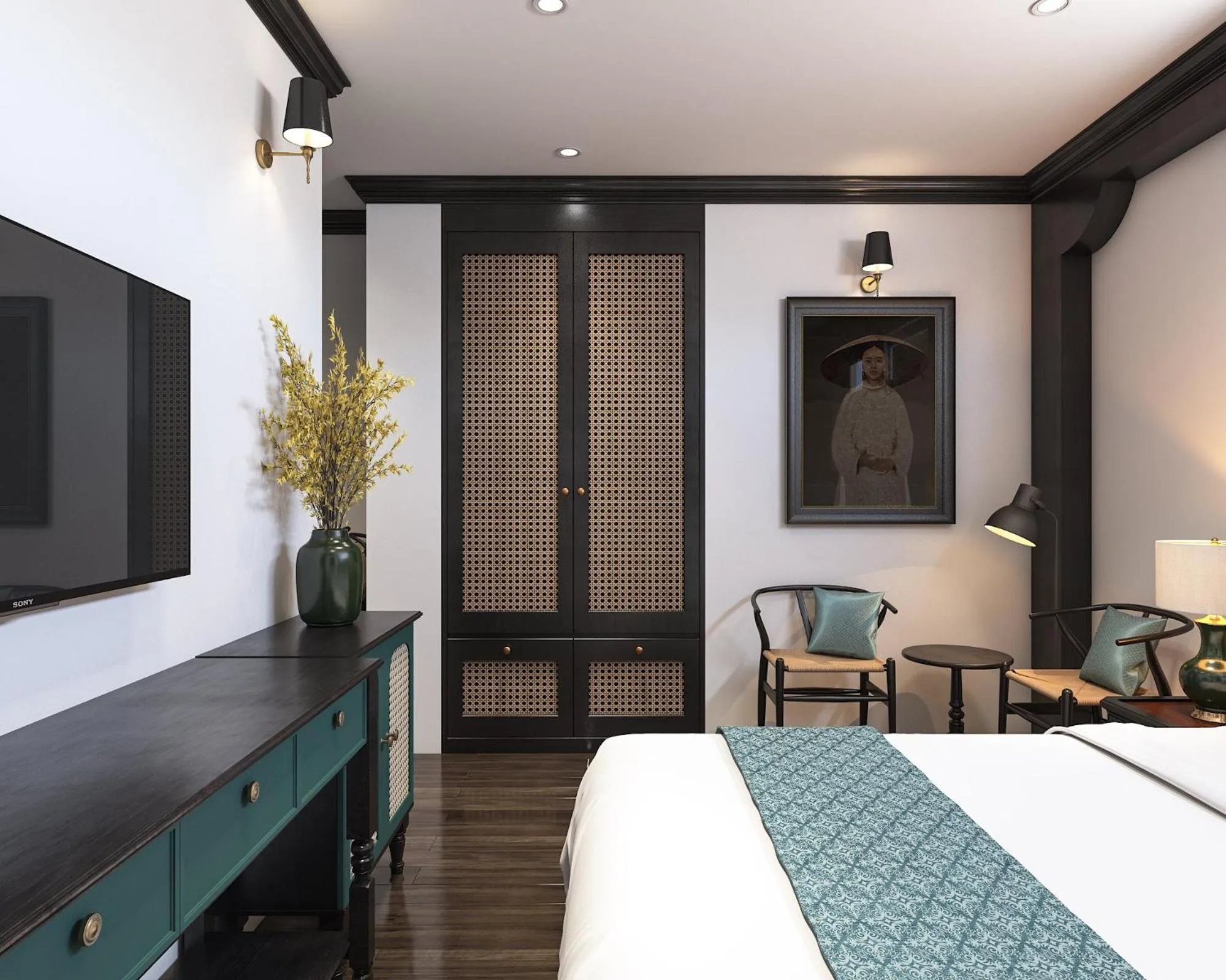 Bedroom, Bed in Nature Boutique Hotel - Nguyen Thi Nghia