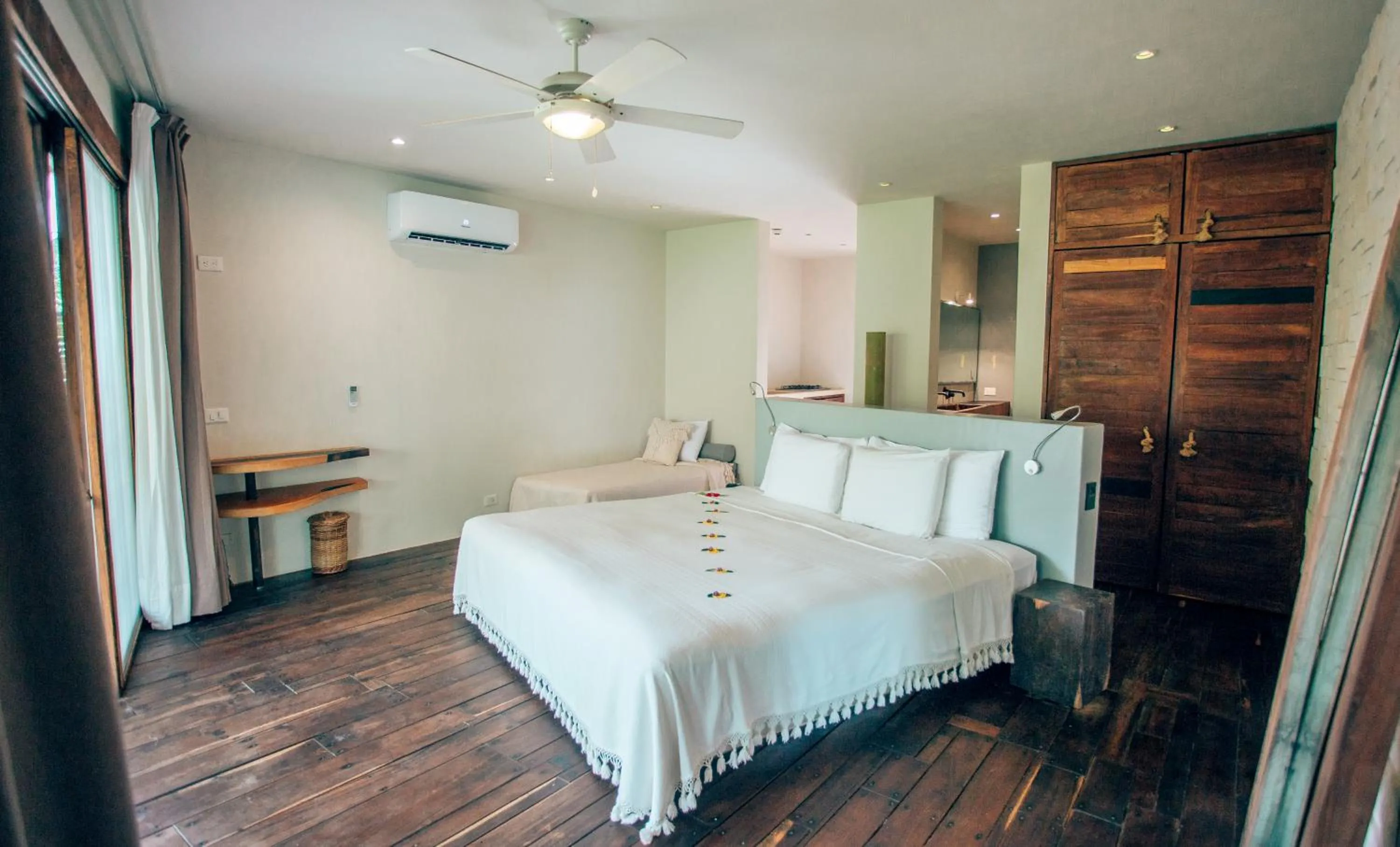 Bed in Orchid House Tulum Beach