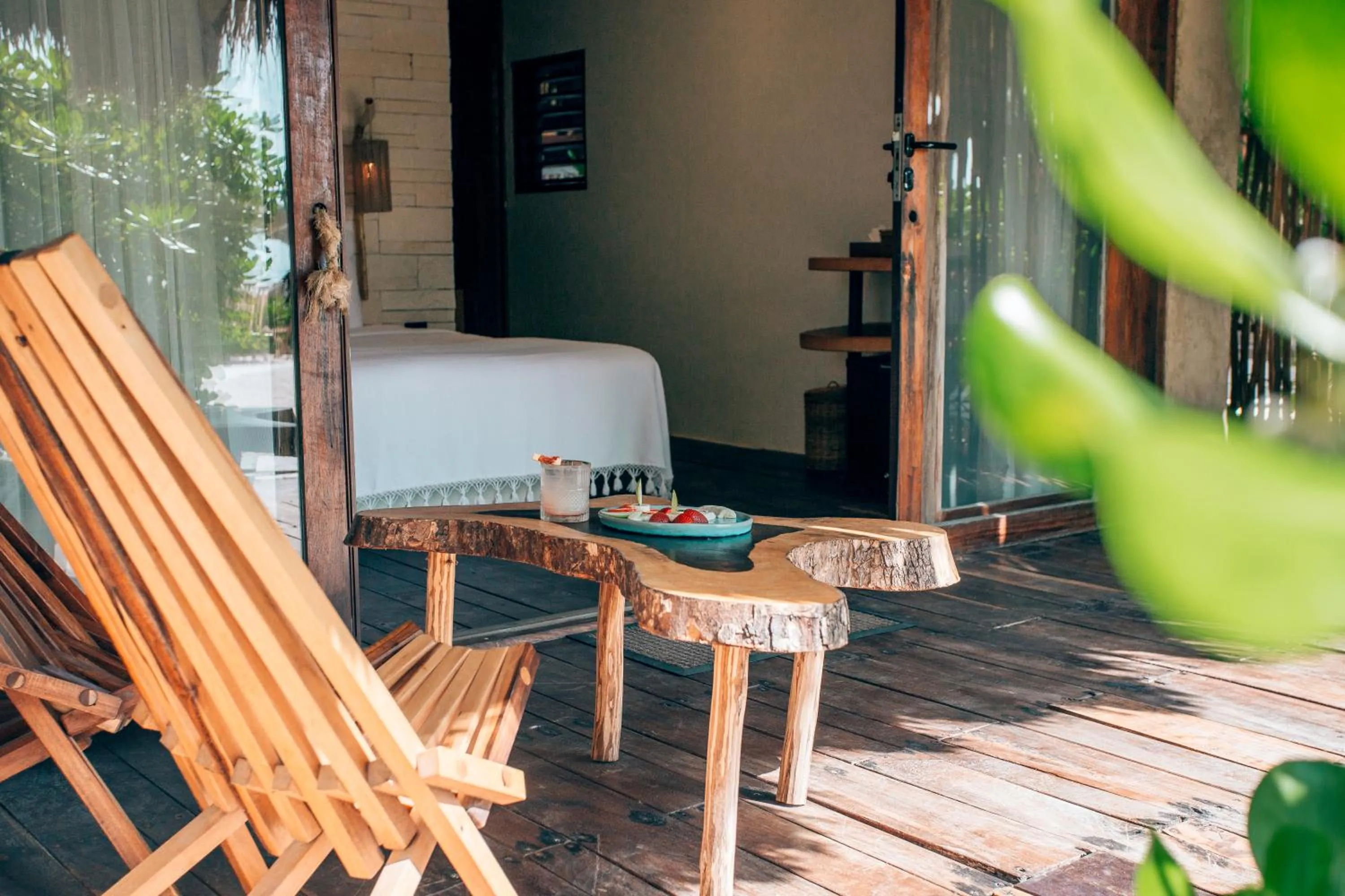 Garden view in Orchid House Tulum Beach