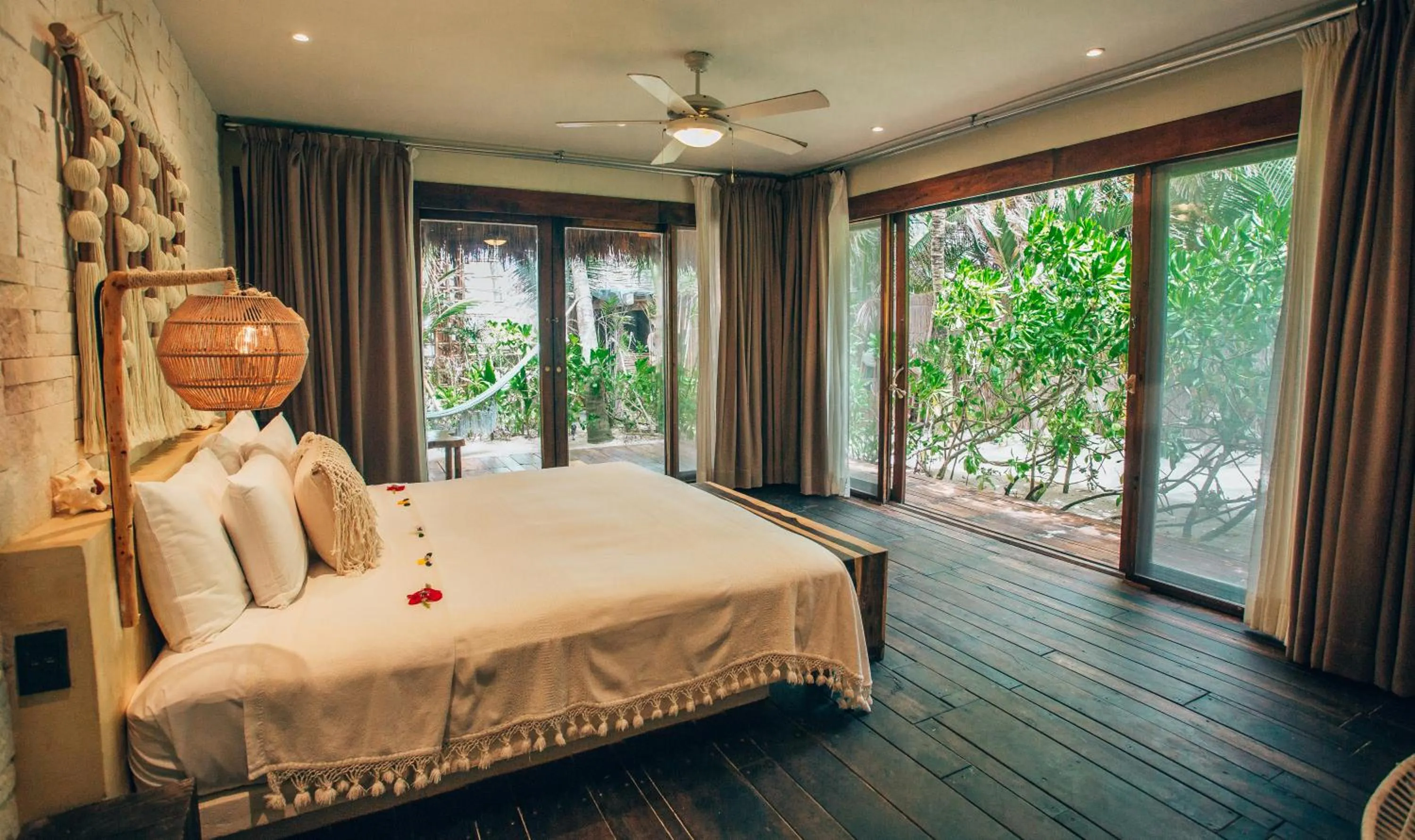 Photo of the whole room, Bed in Orchid House Tulum Beach