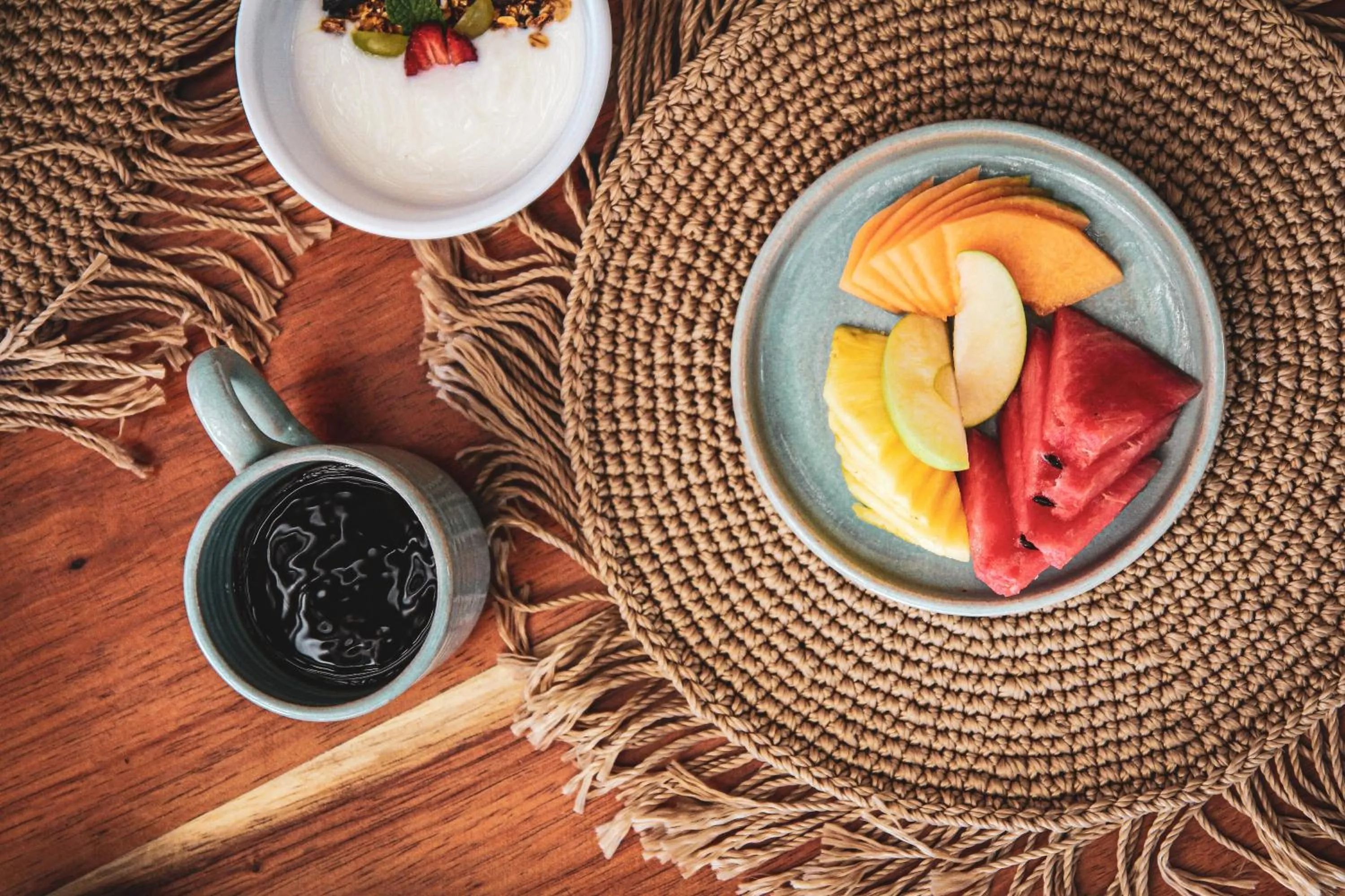 Food and drinks in Orchid House Tulum Beach